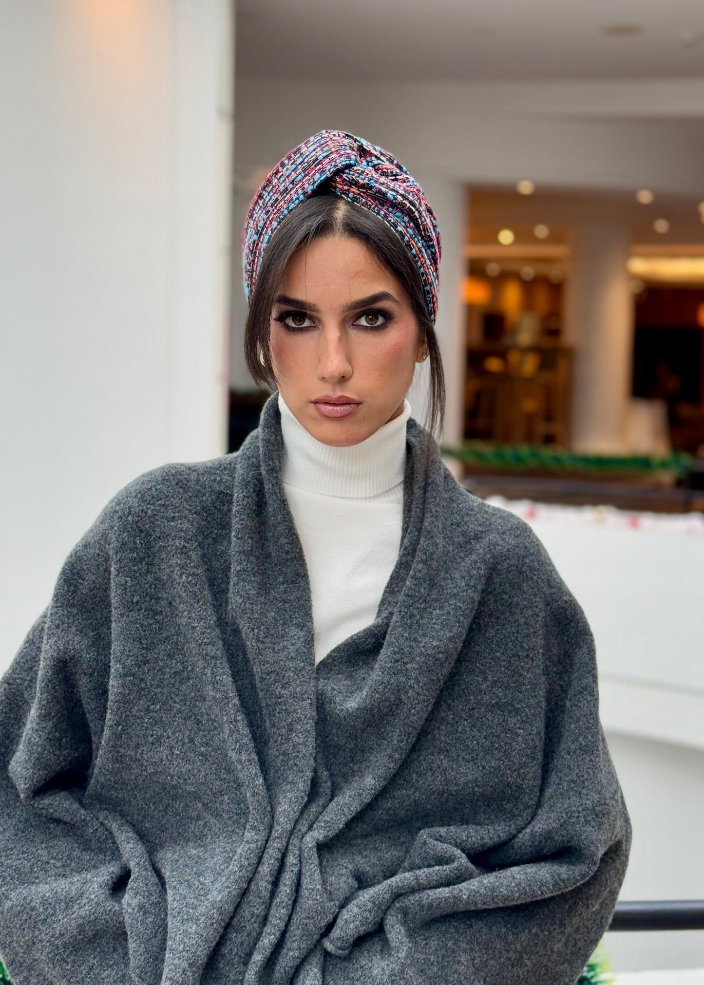 Turban Bleu Serenite