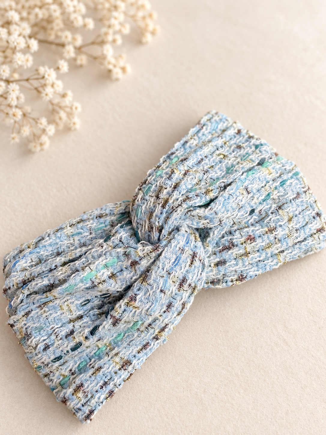 Turban Tweed Azur