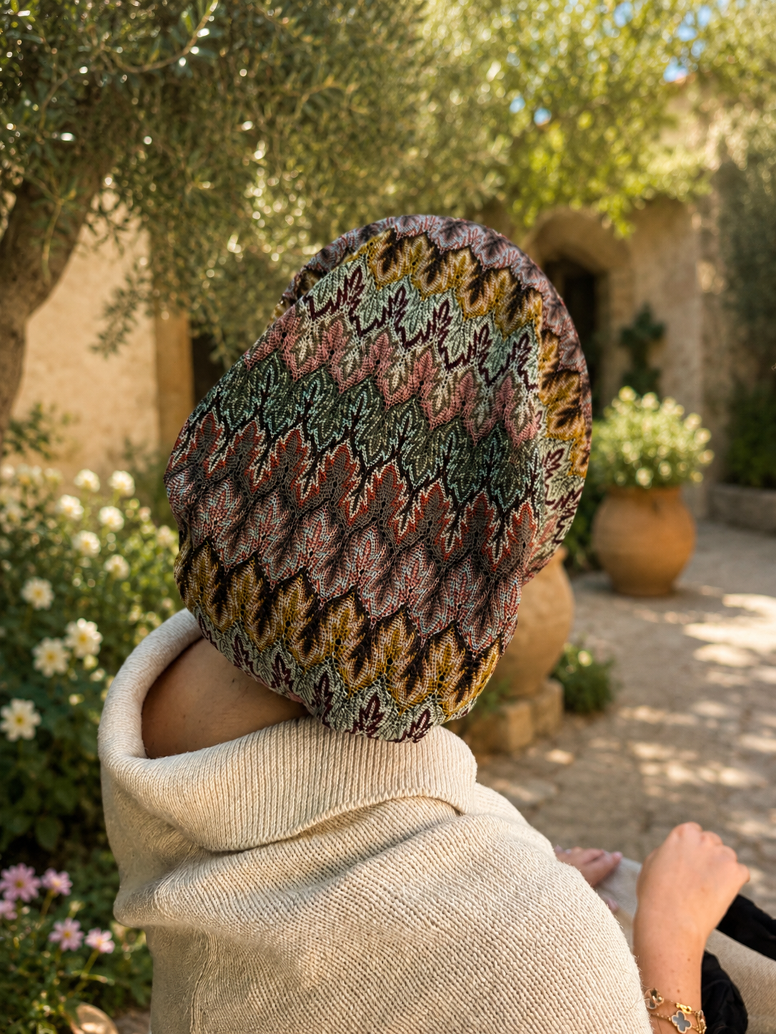 Alma – Serre-tête filet crochet
