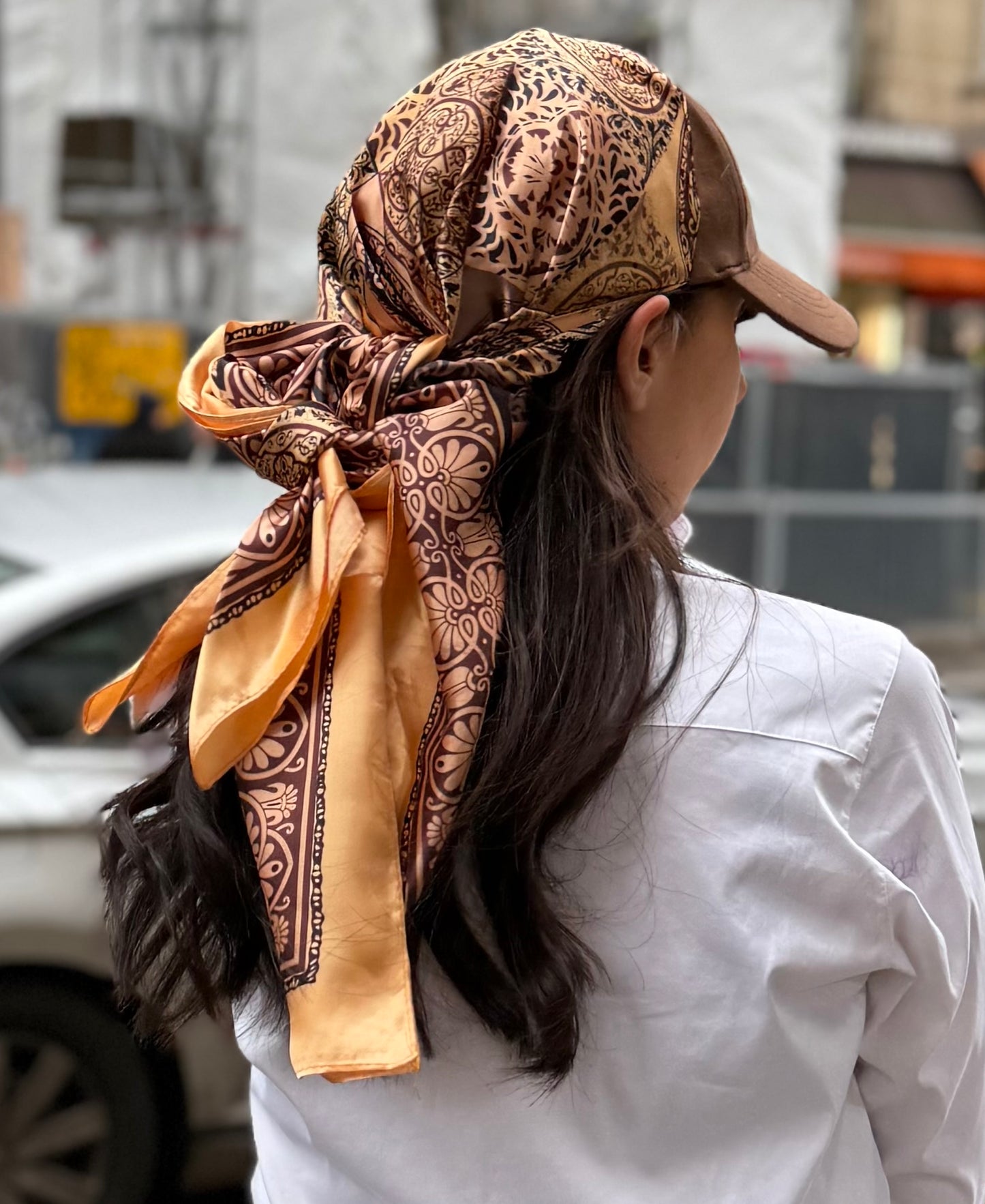 Casquette Foulard Camel