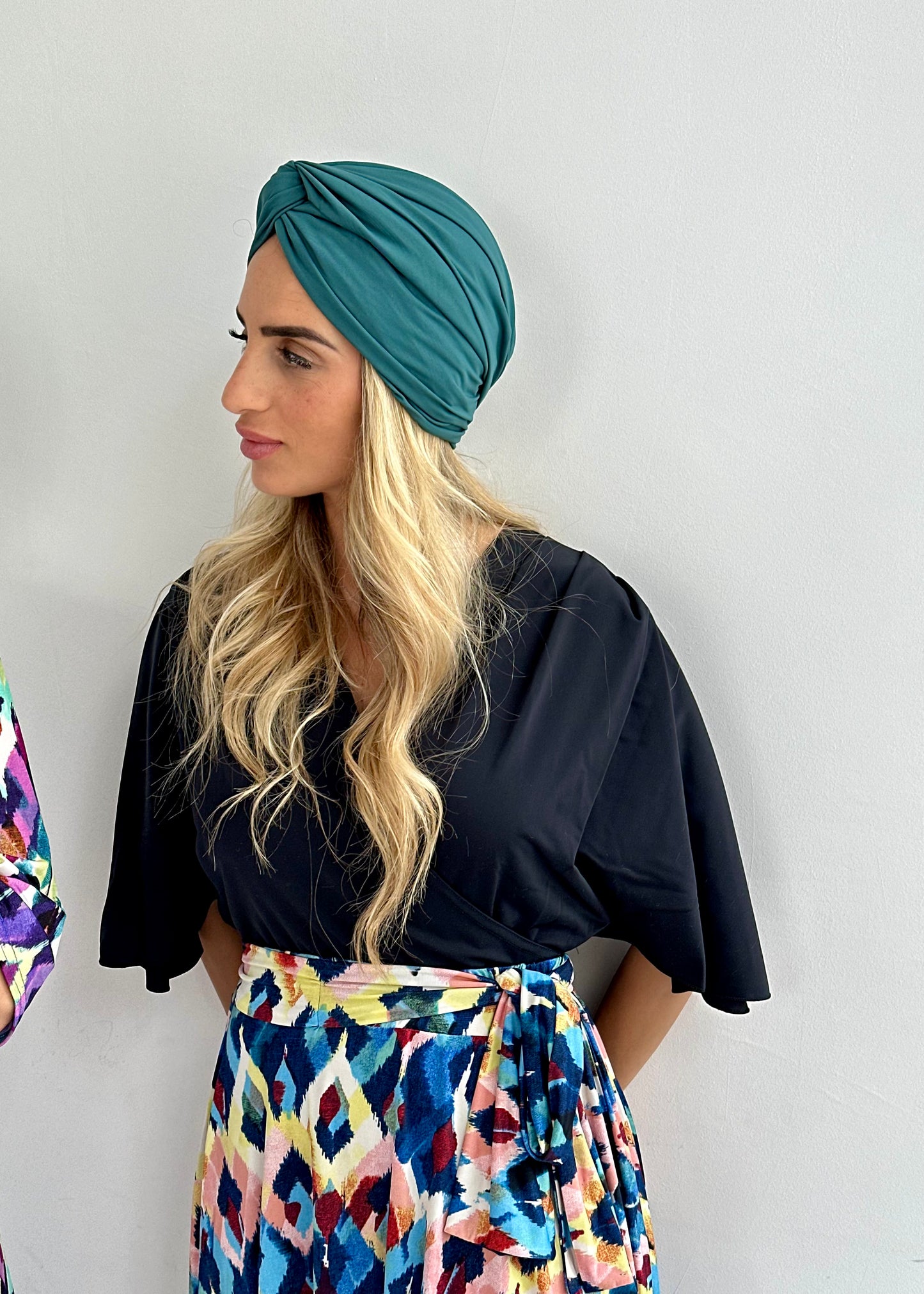 Turban Maillot Lycra Vert