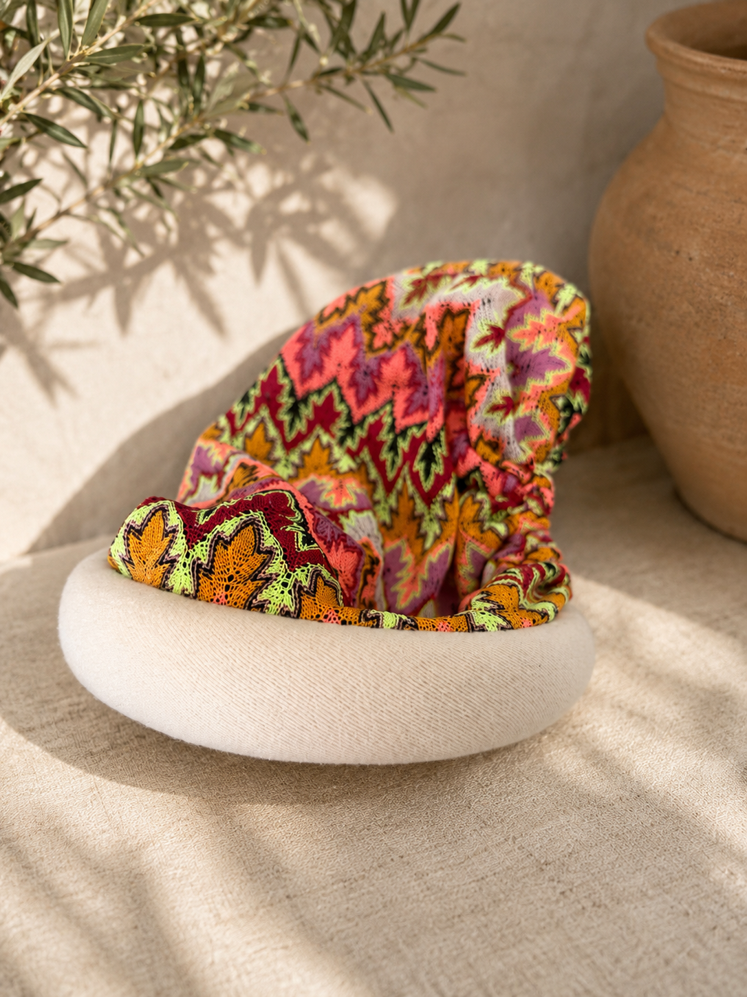 Lia – Serre-tête filet crochet