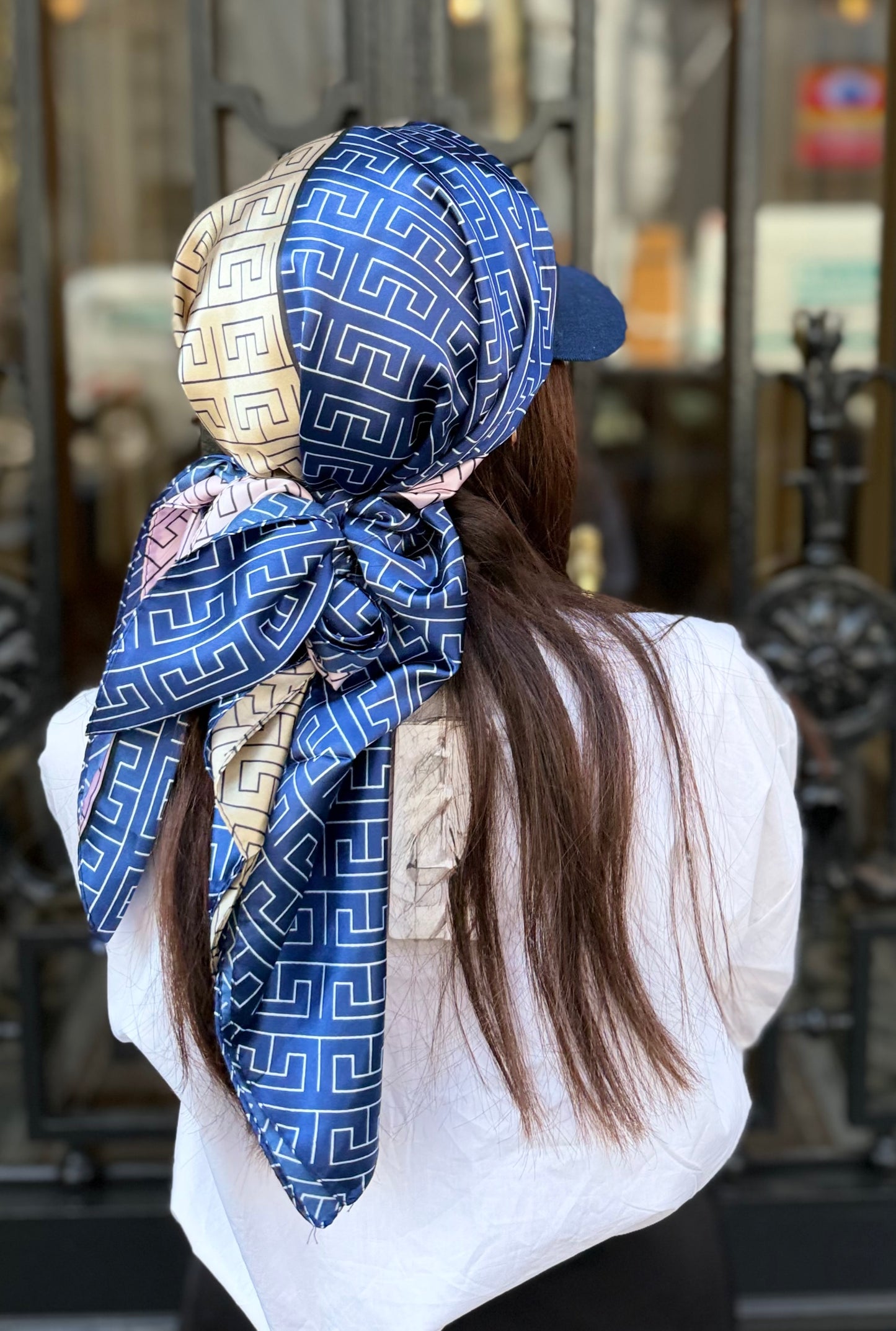 Casquette Foulard RM Jean Bleu
