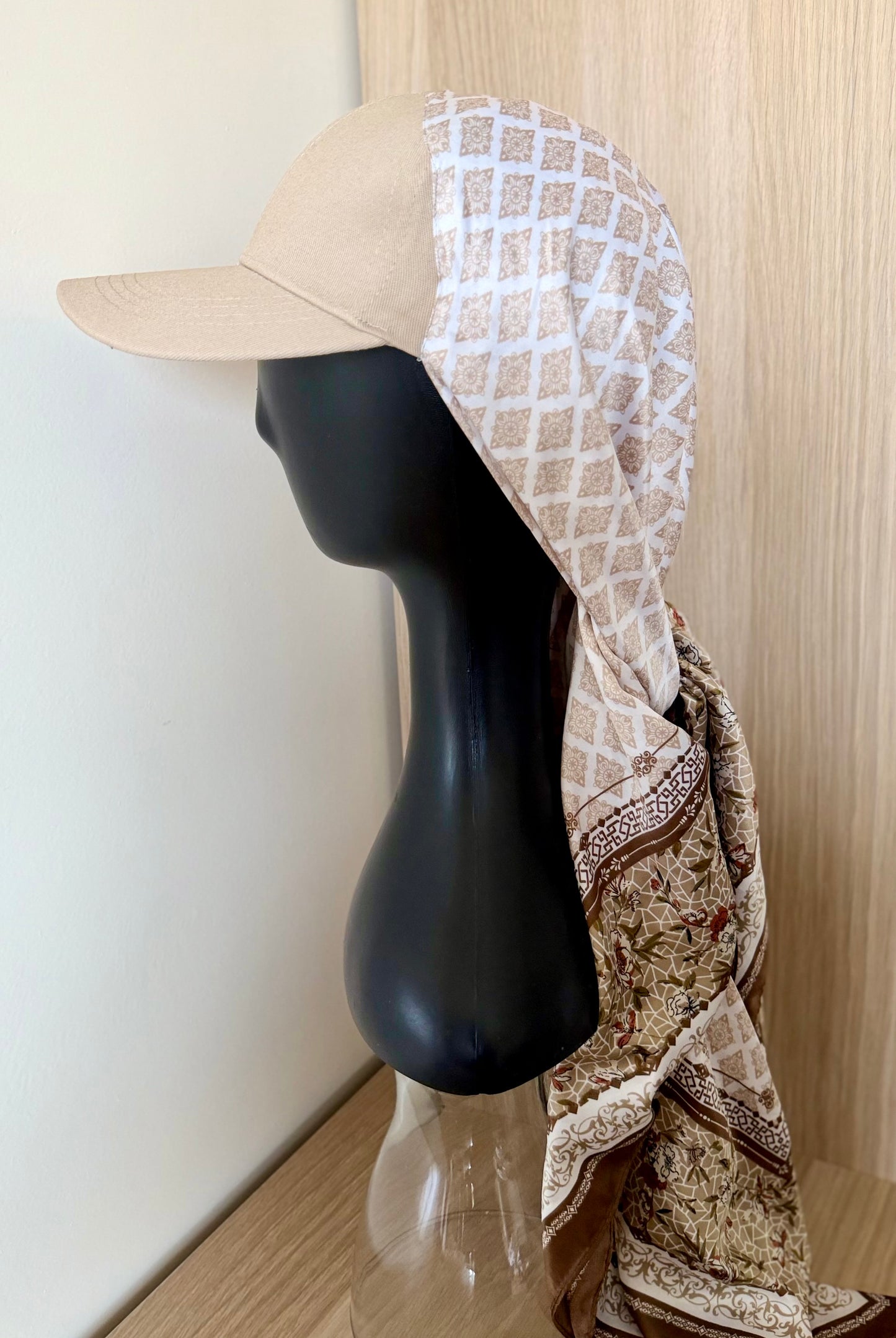 Casquette Foulard RM Beige