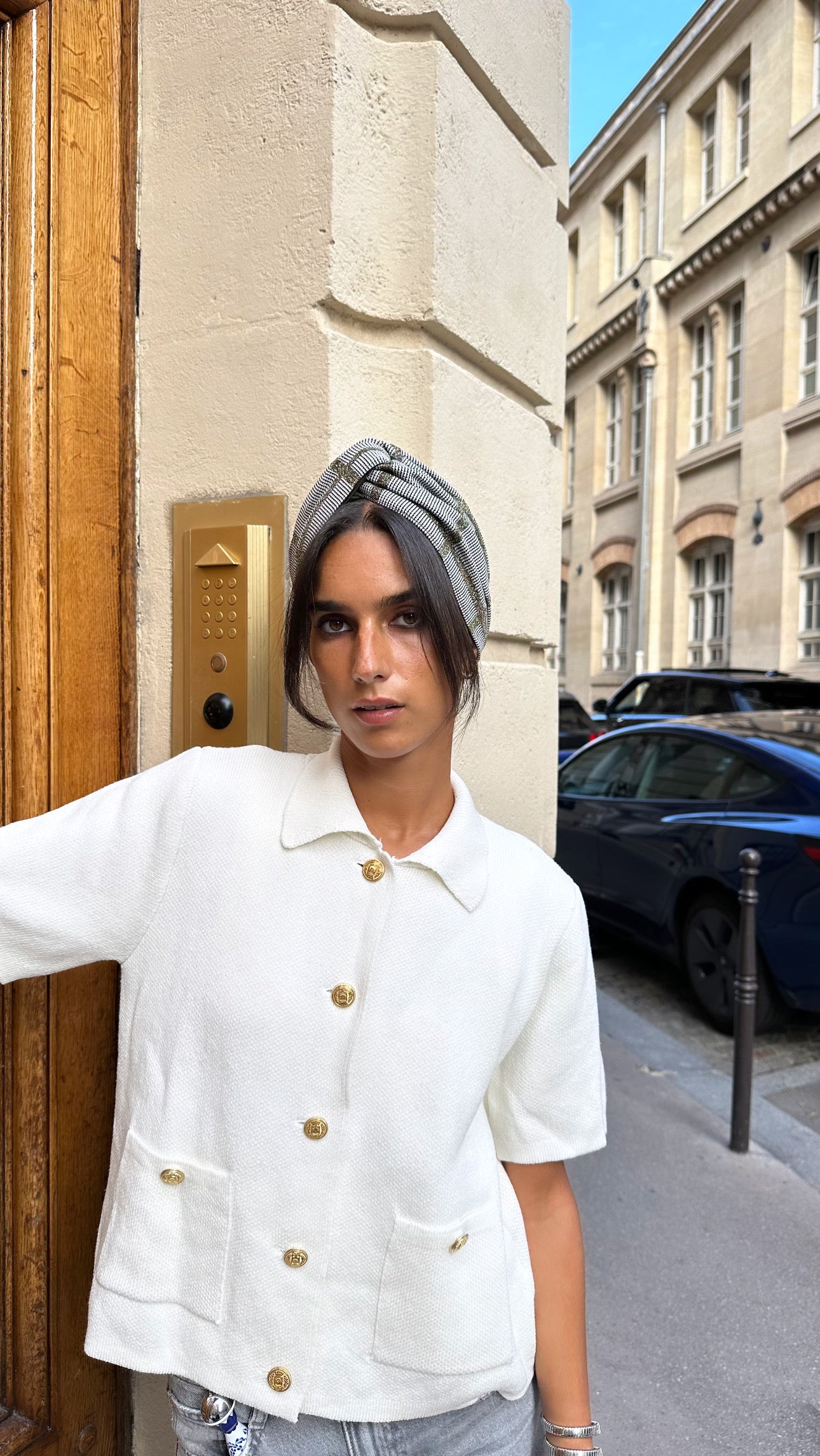 Turban Carreau Mordoré