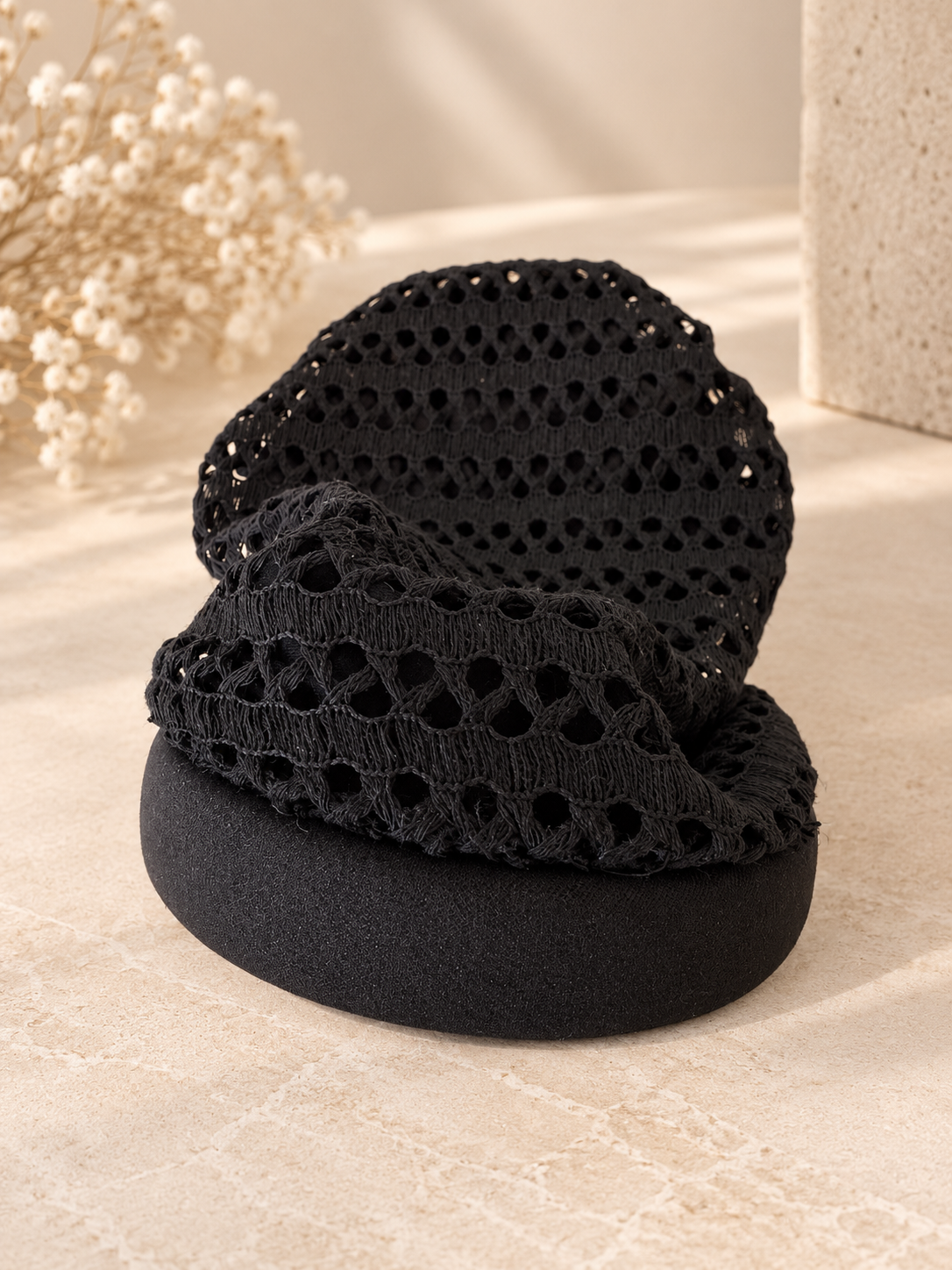 Shirel  -serre tête noir  filet