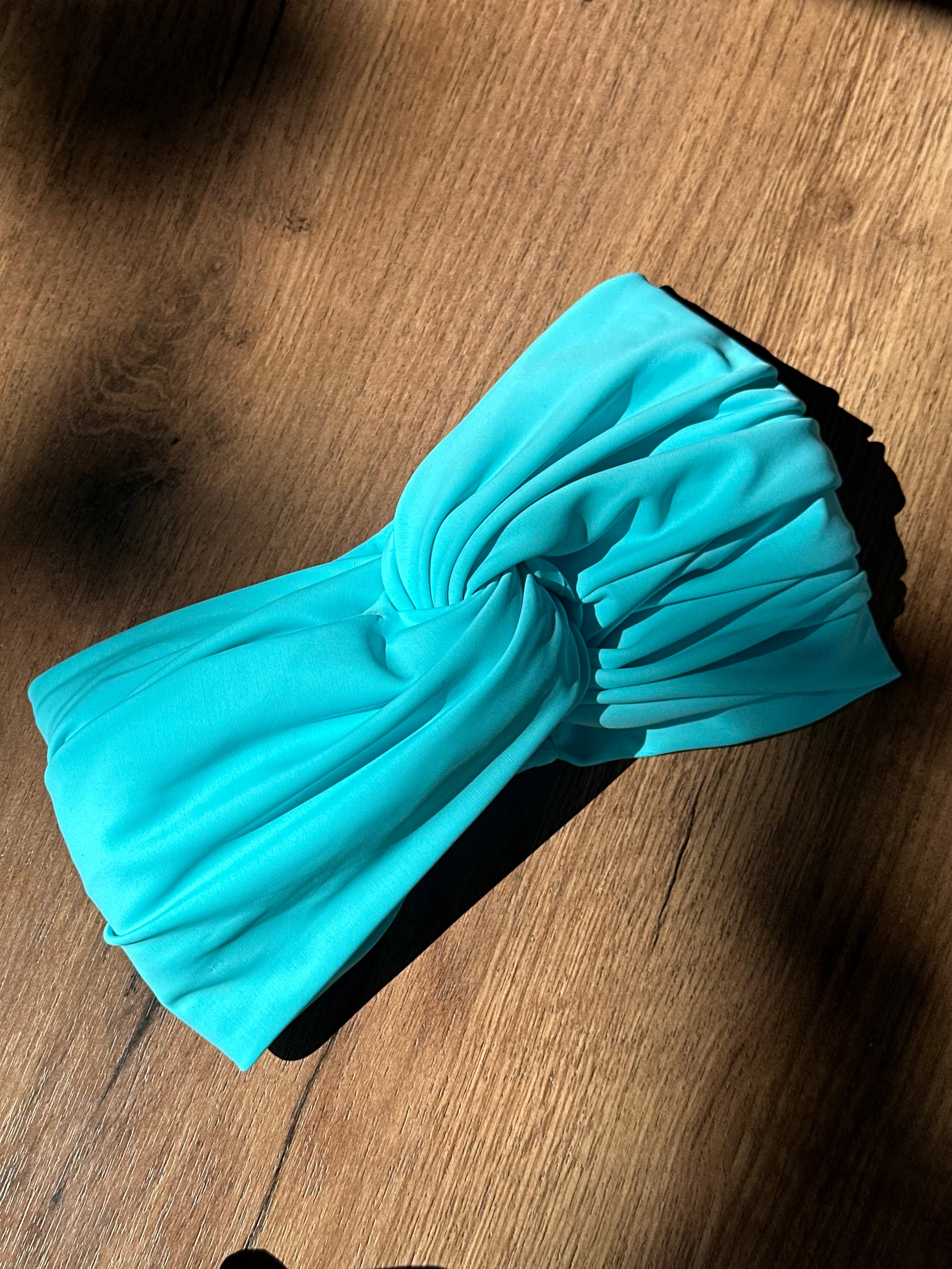 Turban Maillot Lycra Bleu Tiff