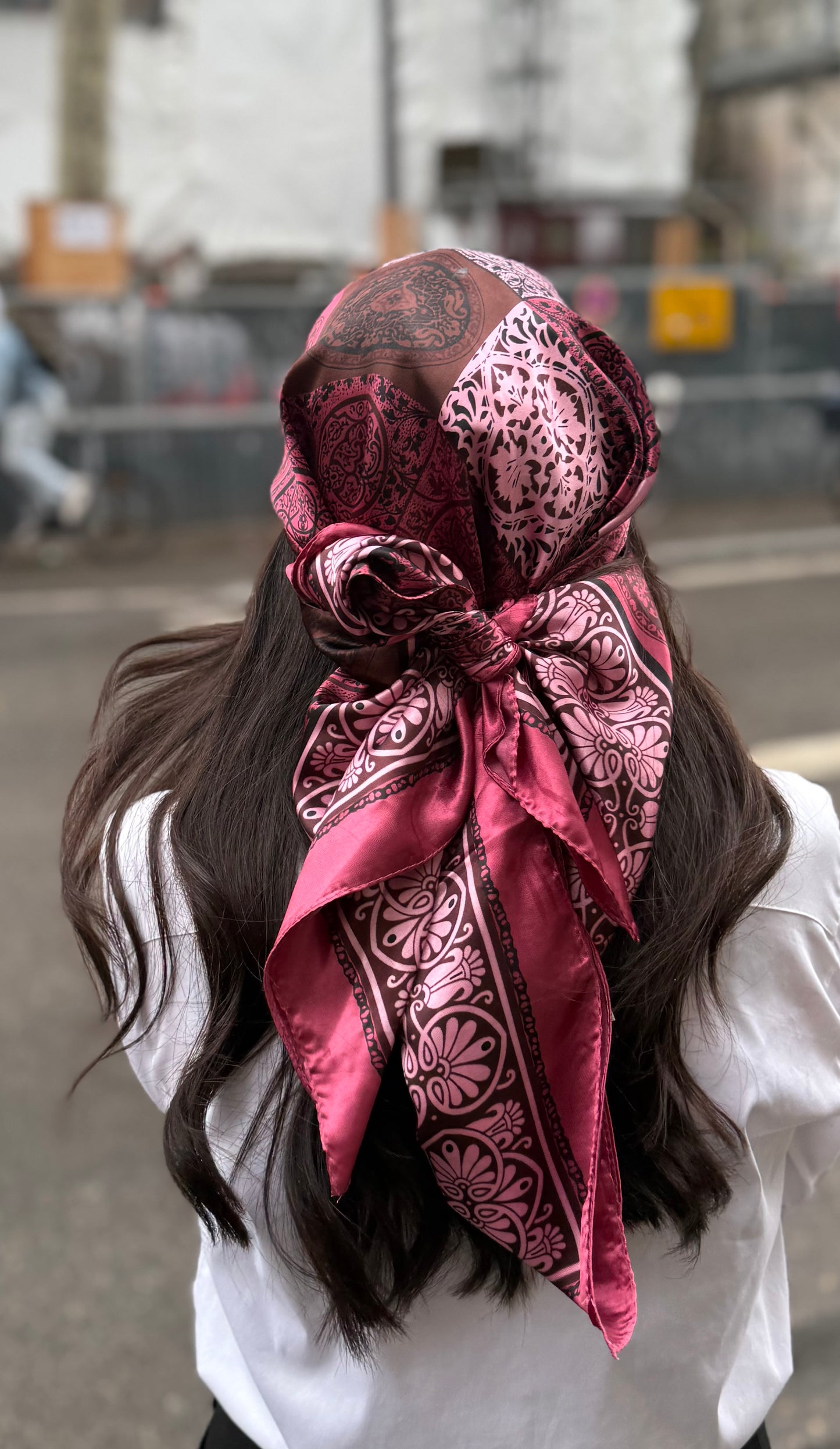 Casquette Foulard rouge bordeaux