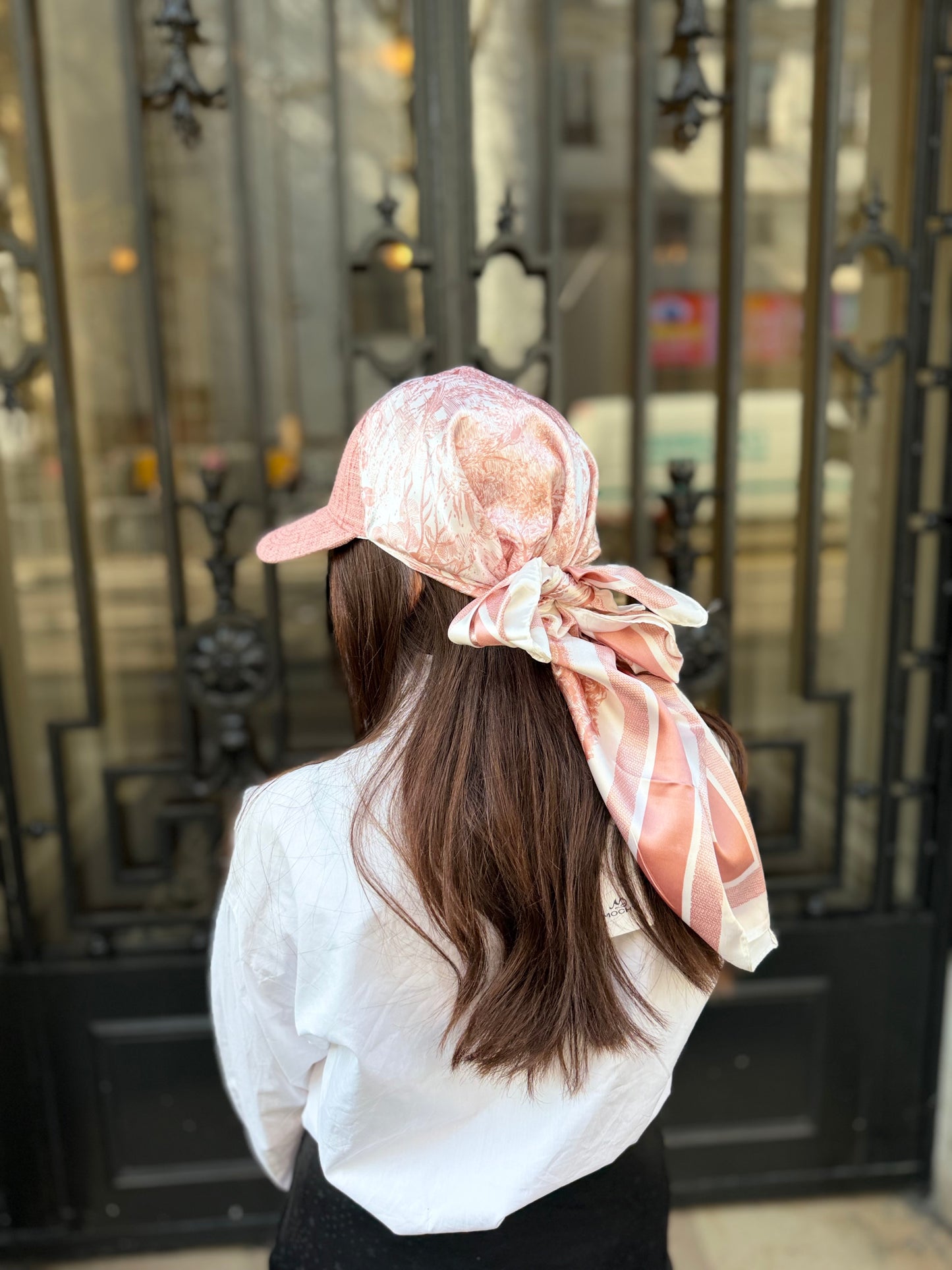Casquette Foulard RM Rose