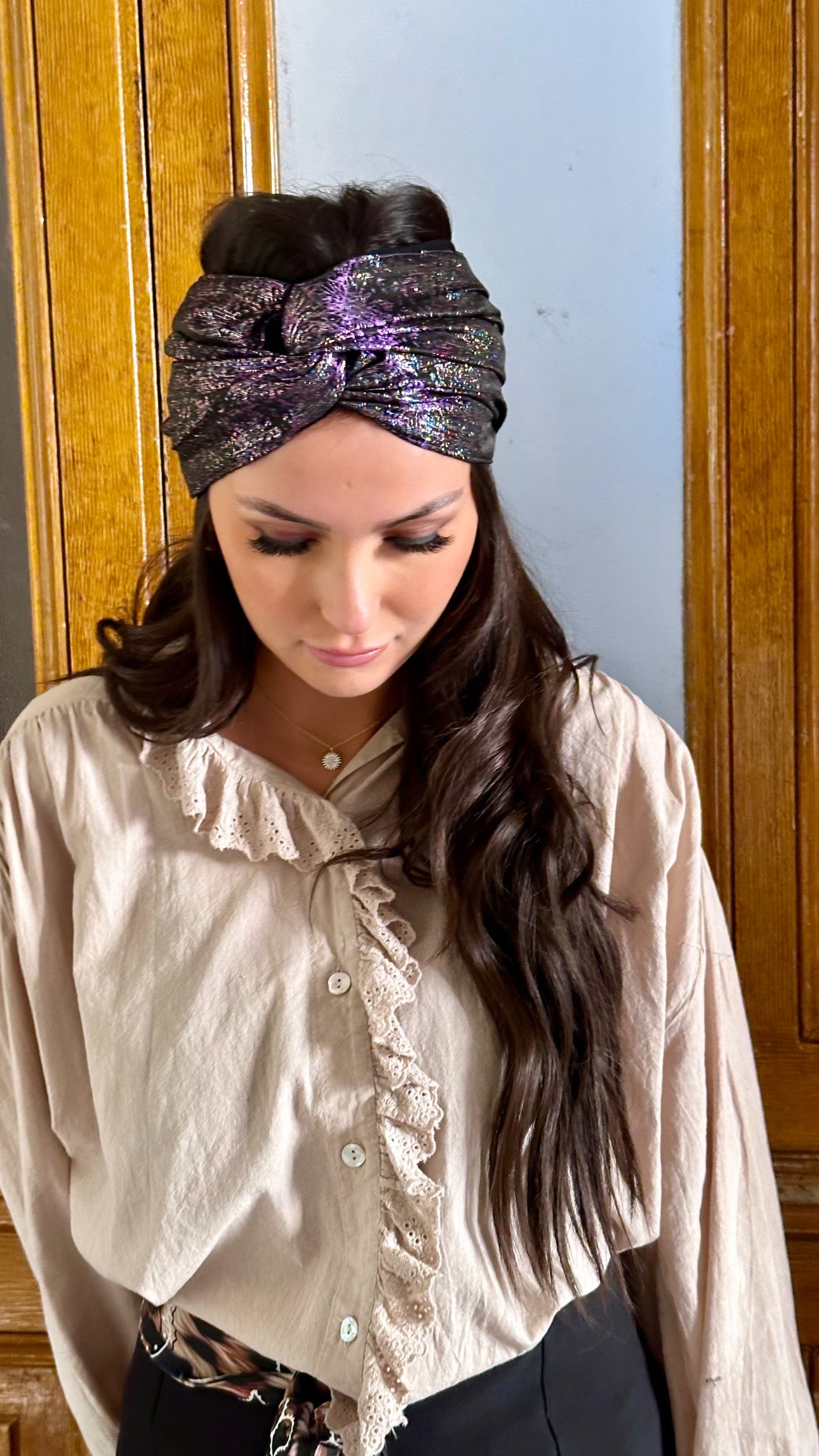 Turban Brocard Violet