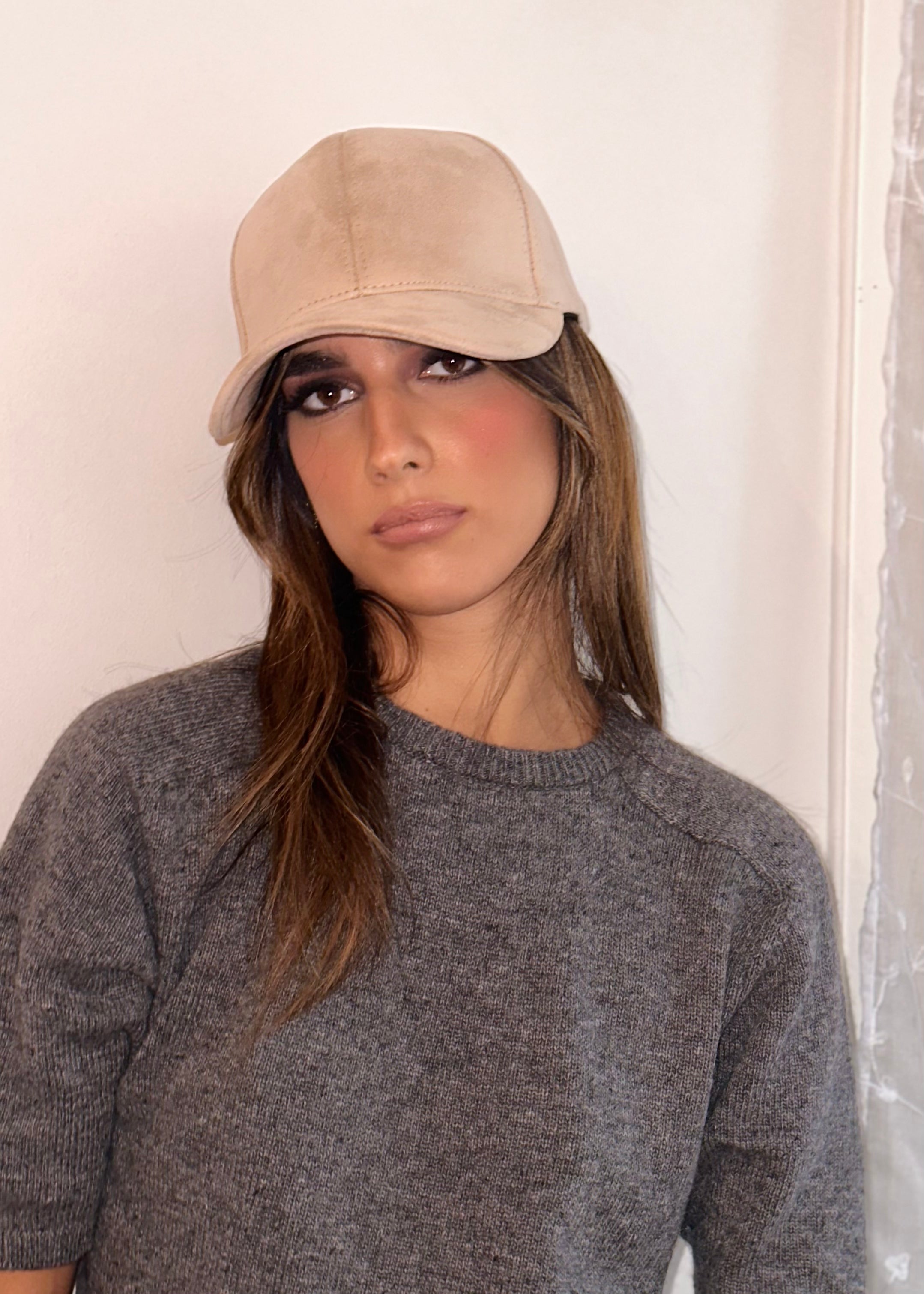 Casquette Daim Beige