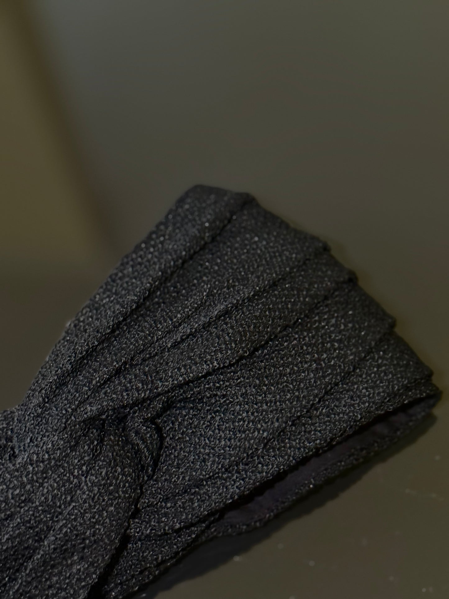 Turban tweed noir