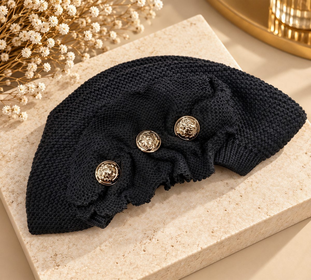 Béret Noir Couture RM