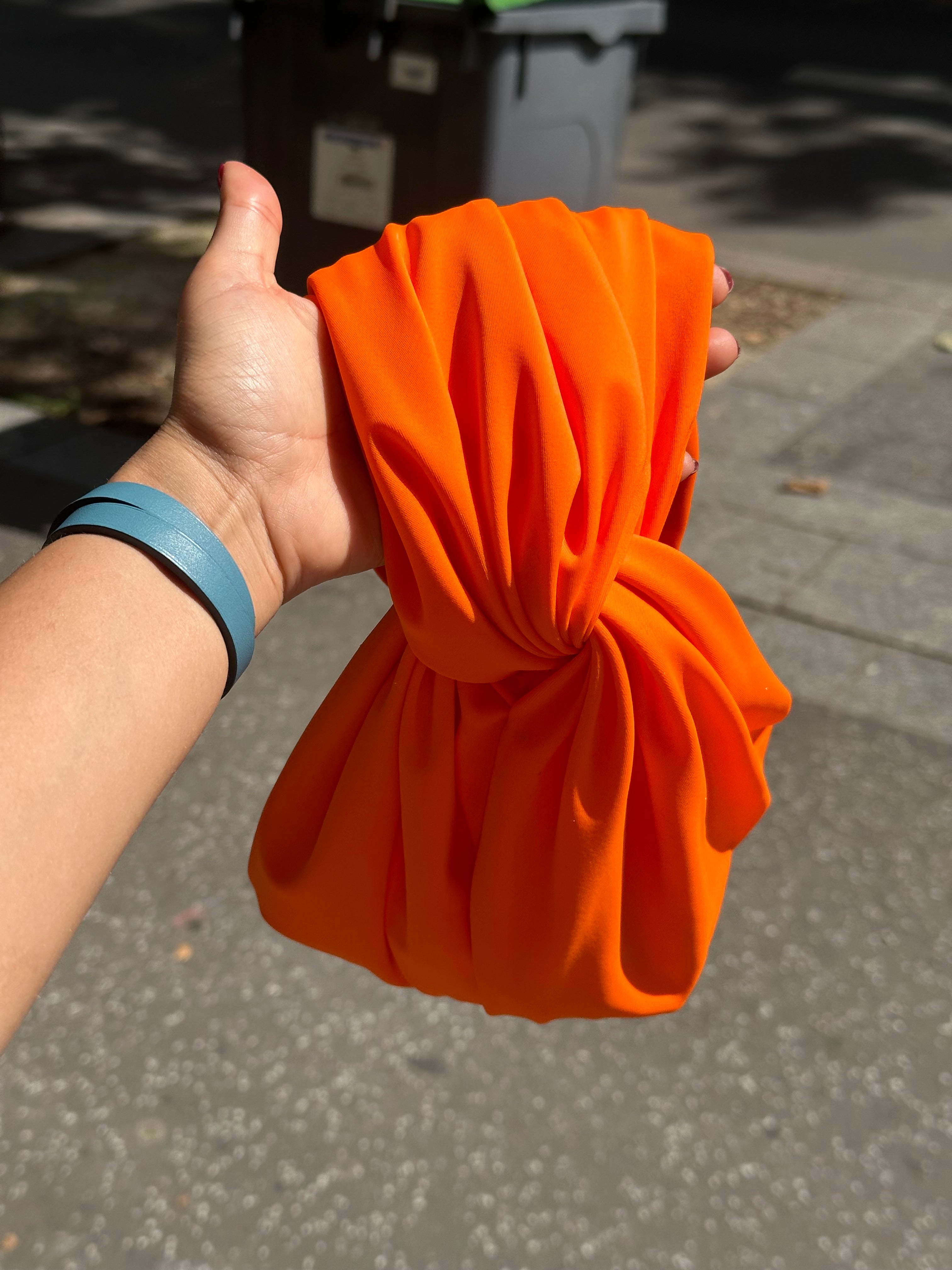 Turban Maillot Lycra Orange