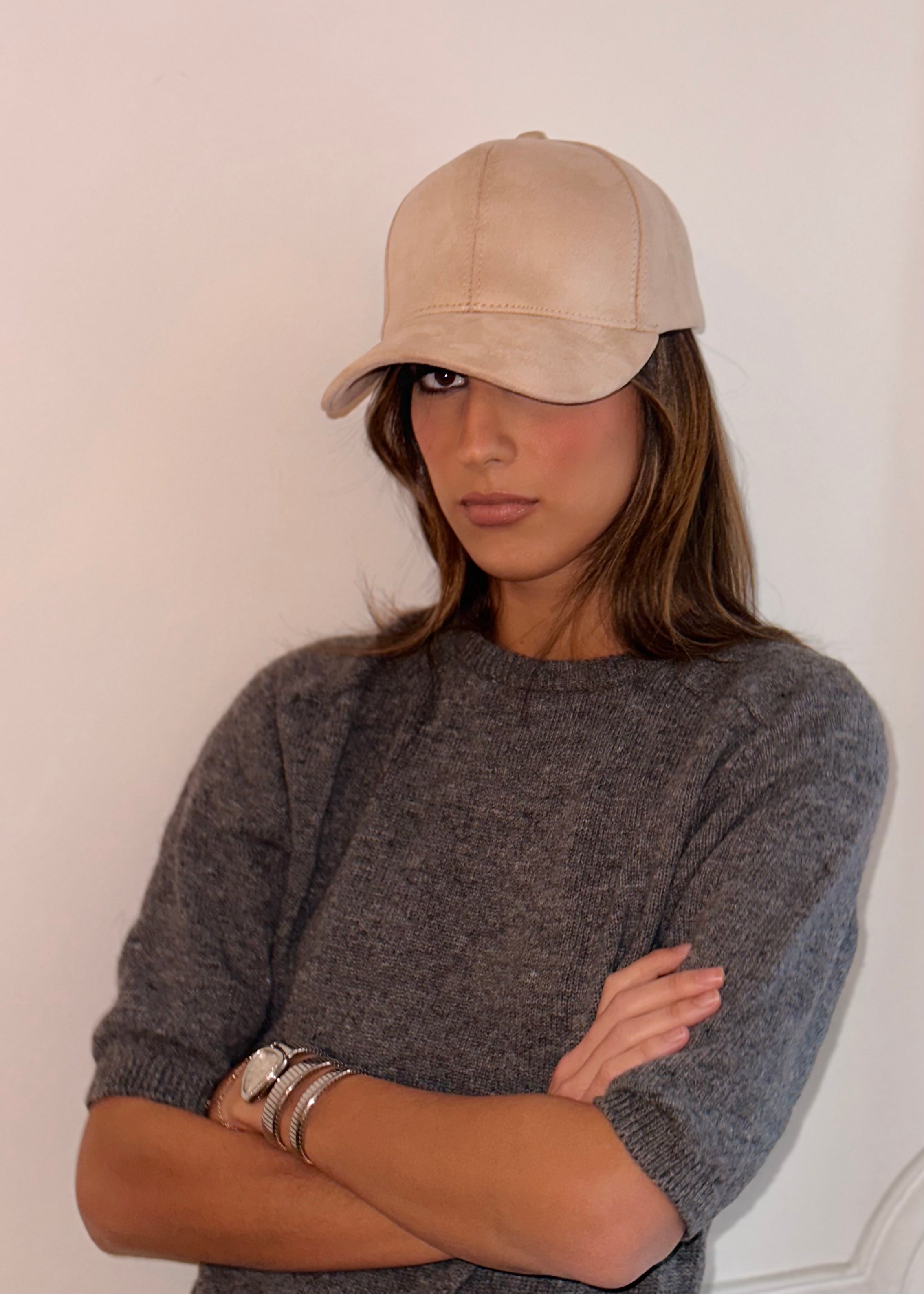 Casquette Daim Beige