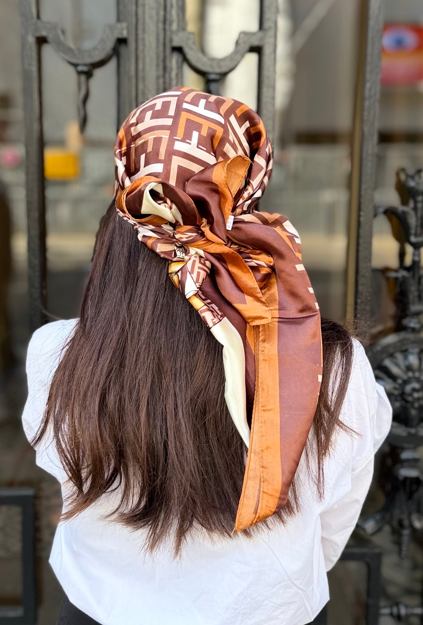 Casquette Foulard RM Marron