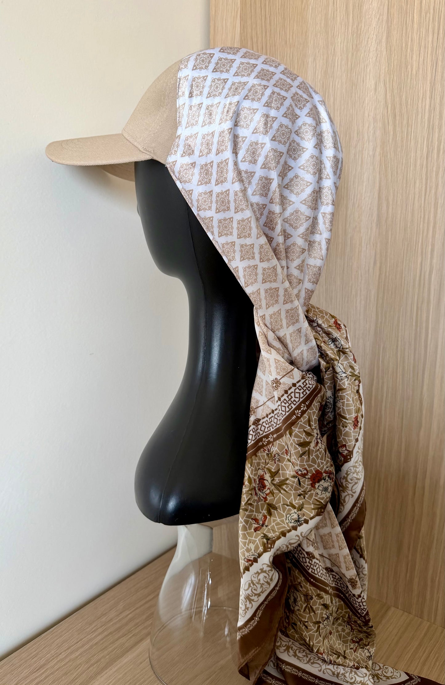 Casquette Foulard RM Beige