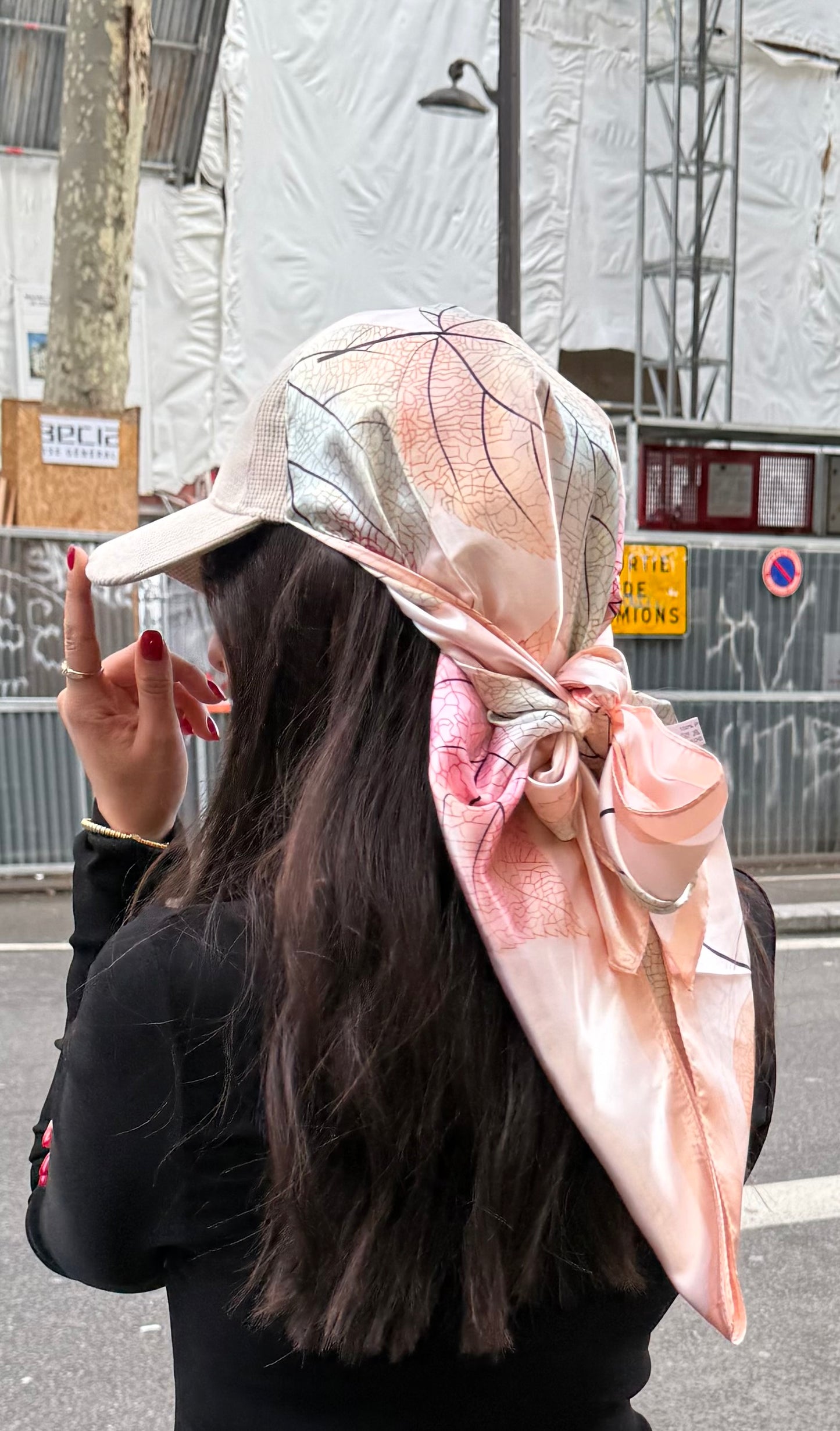 Casquette Foulard RM beige