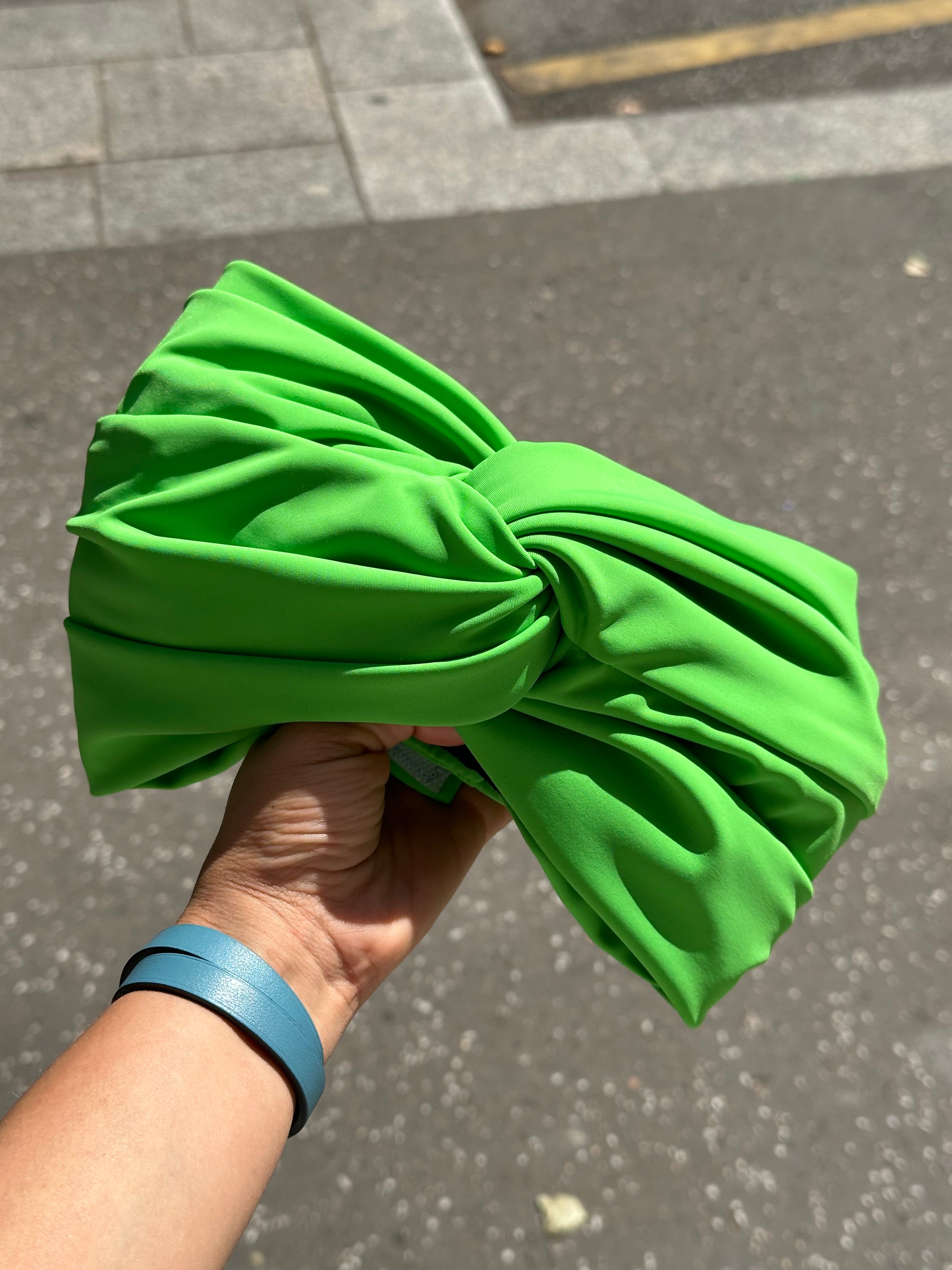 Turban Maillot Lycra Mat Vert