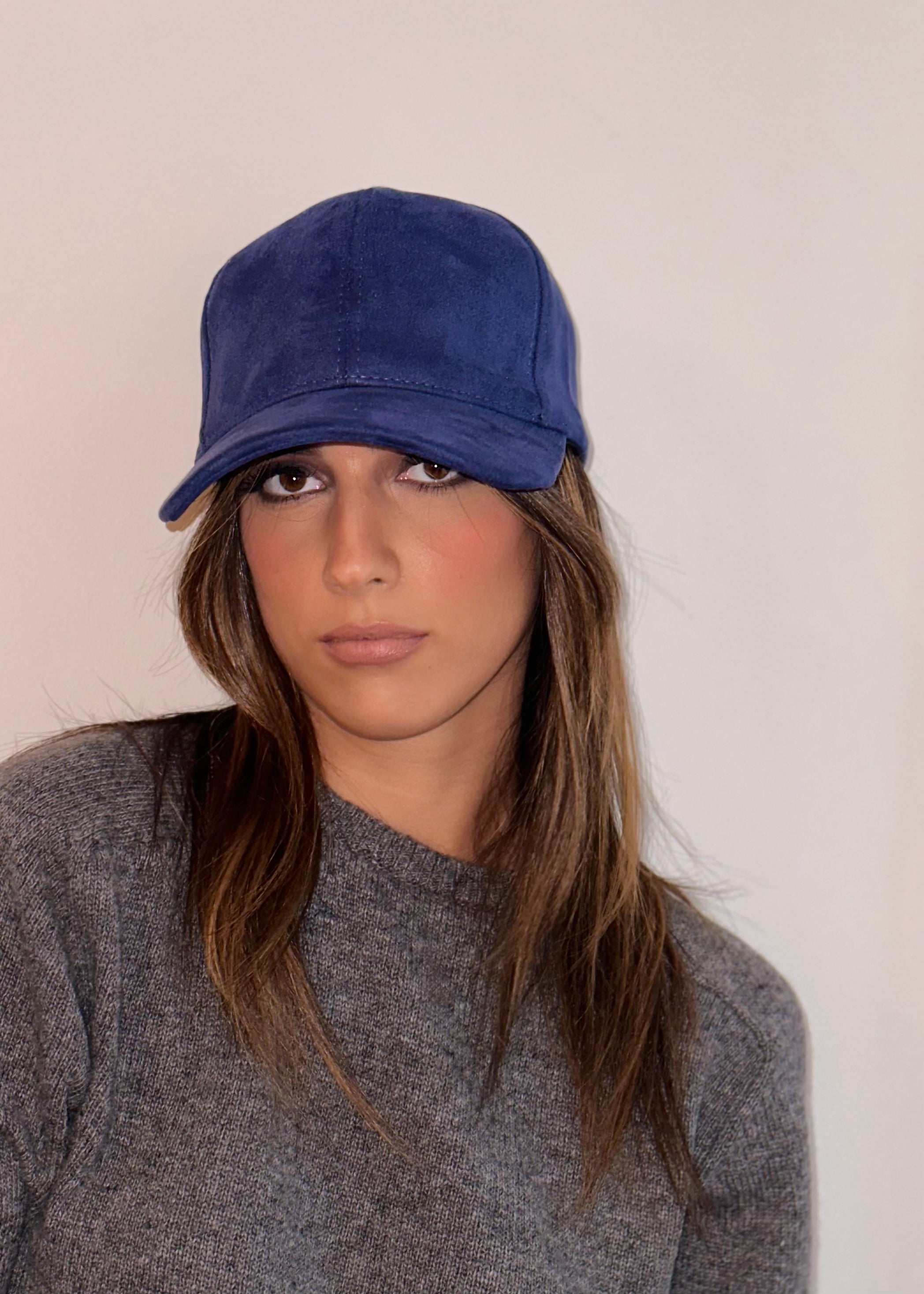 Casquette Bleu Daim