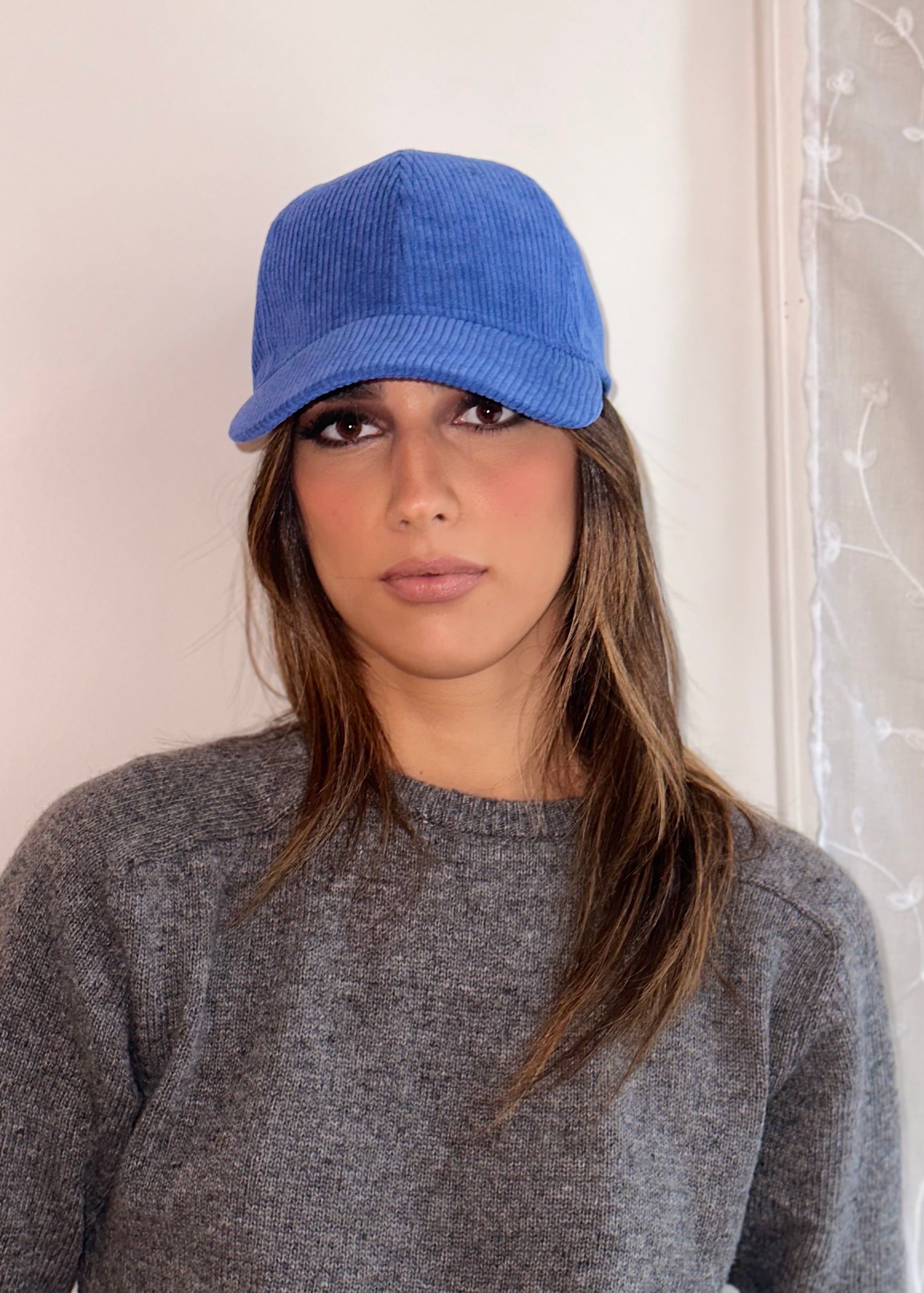 Casquette Velours bleu