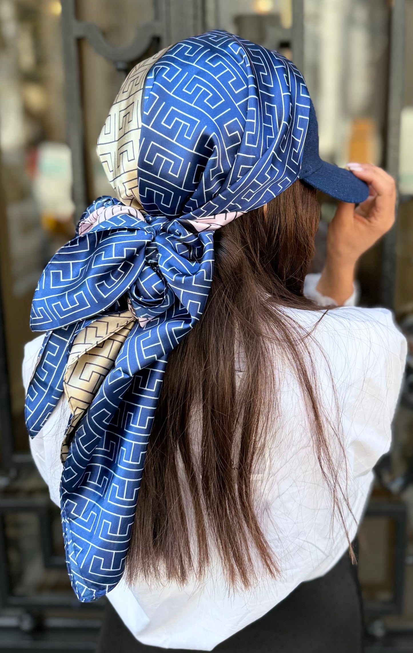 Casquette Foulard RM Jean Bleu