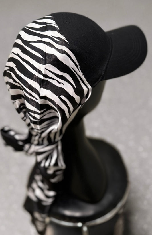 Casquette Foulard Noir zebre