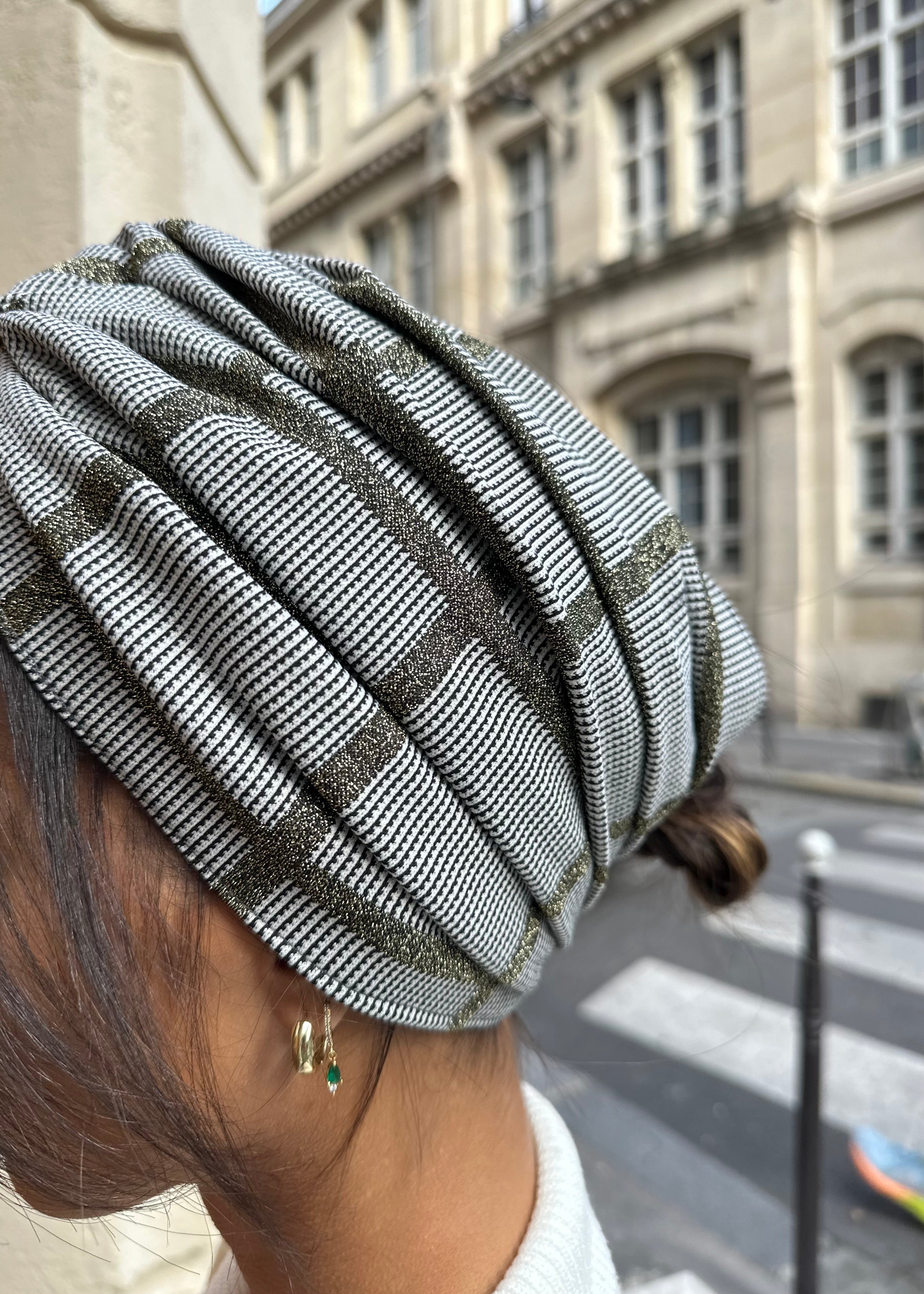 Turban Carreau Mordoré