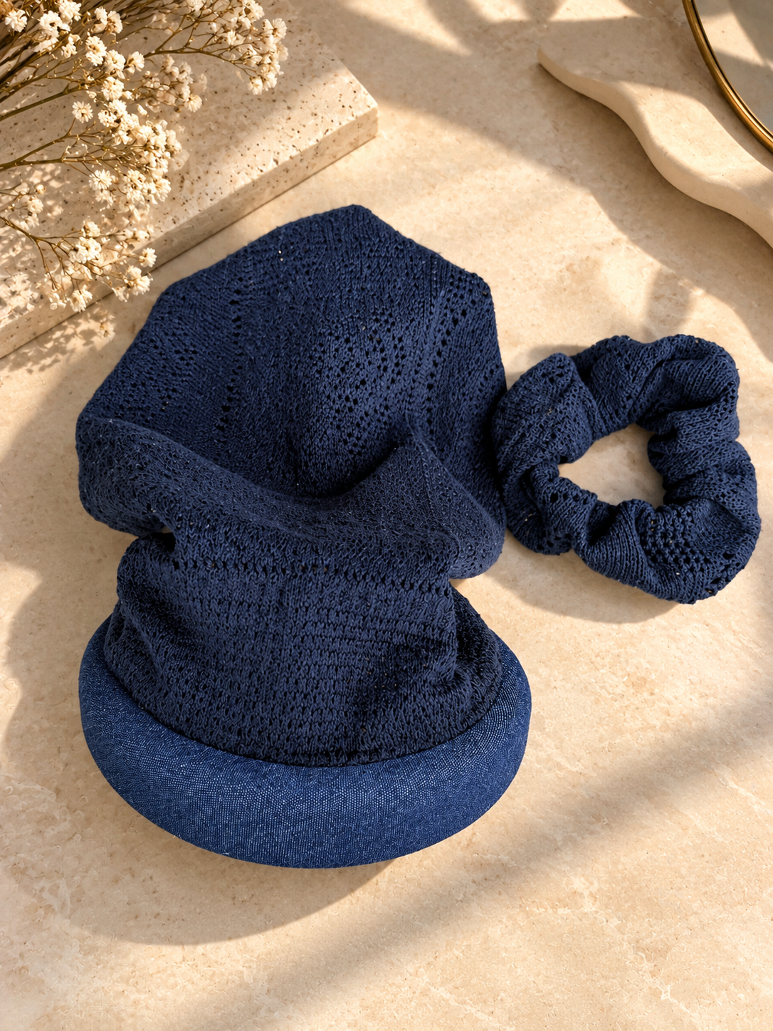 Chloé - Serre tête filet Marine