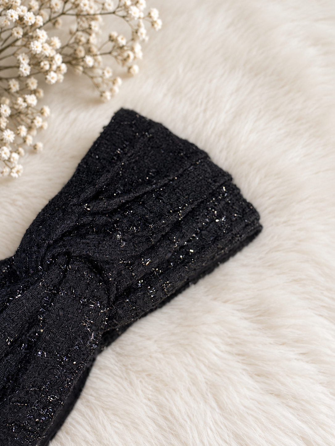Turban Tweed noir