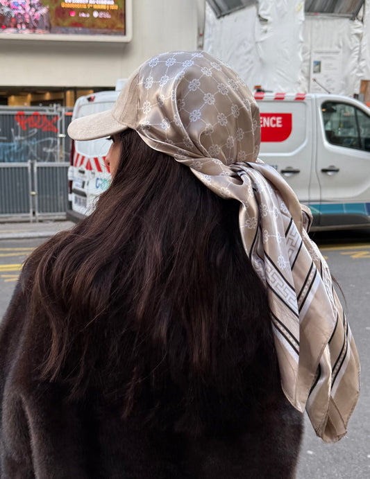 Casquette Foulard RM beige