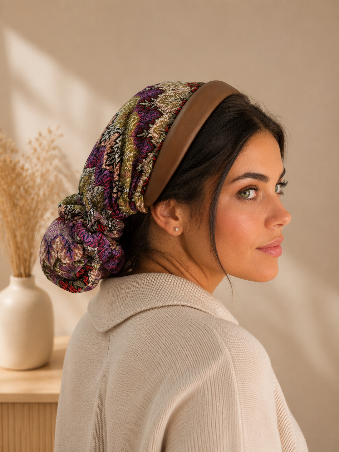 Paloma – Serre-tête filet crochet