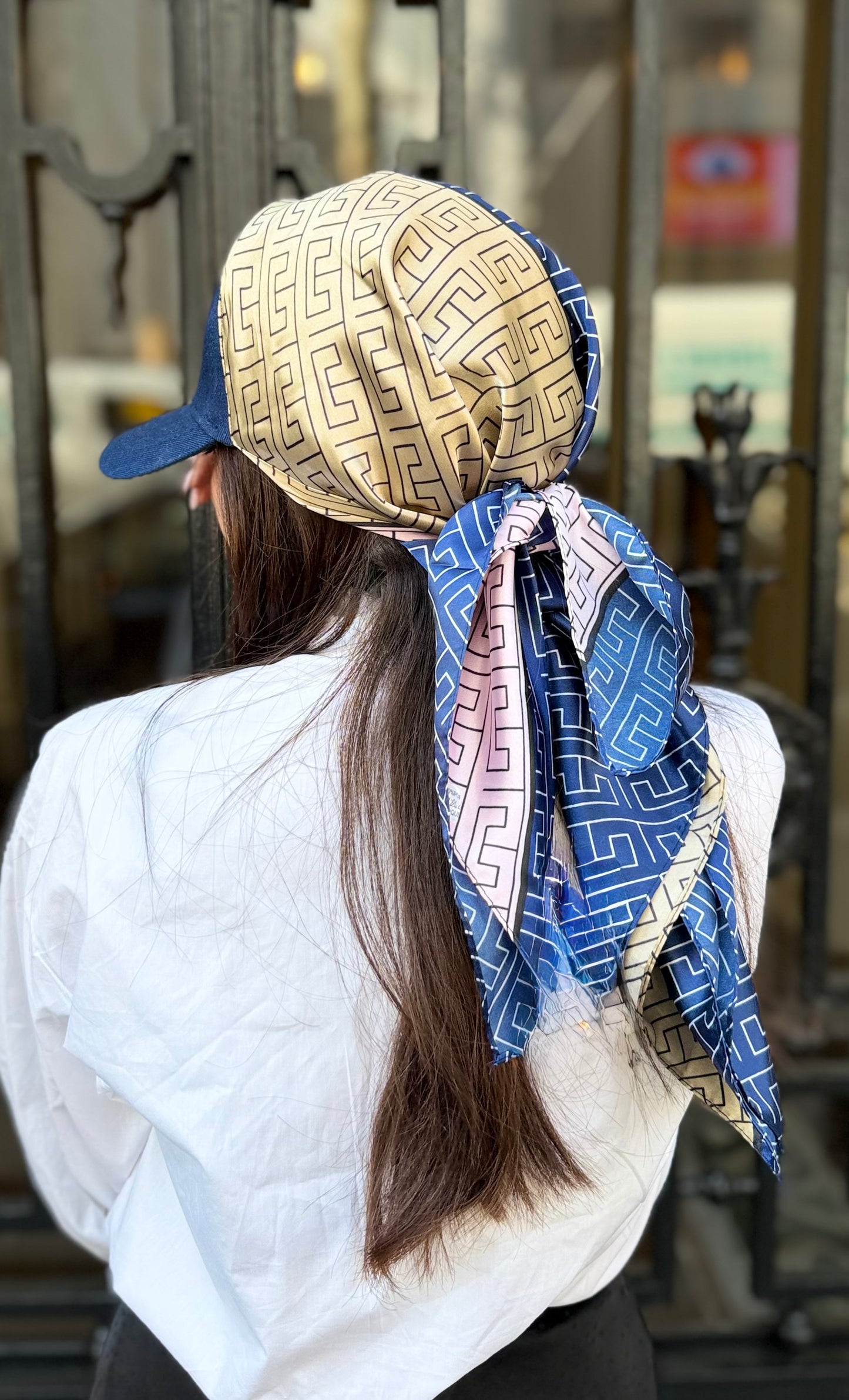 Casquette Foulard RM Jean Bleu