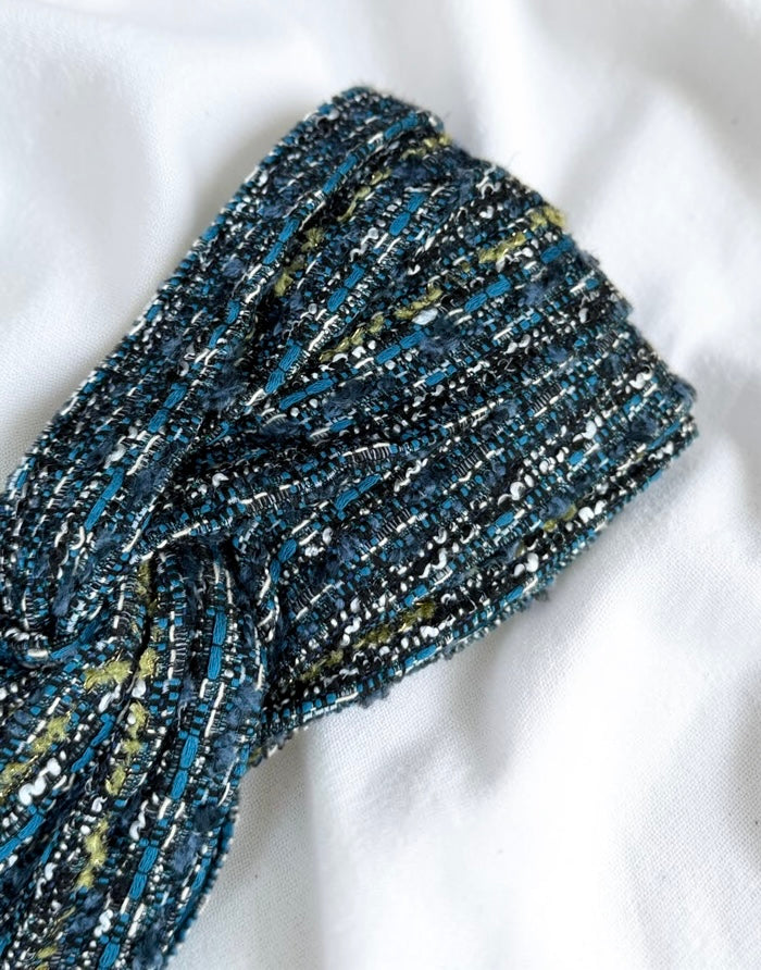 Turban Motif bleu Vert chine