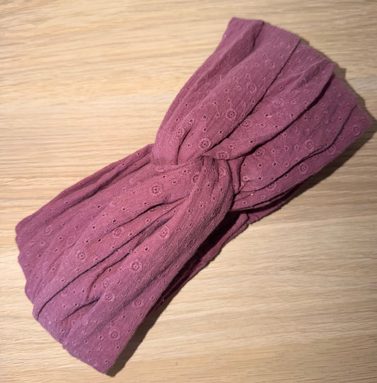 Turban Éléa Prune Rosée