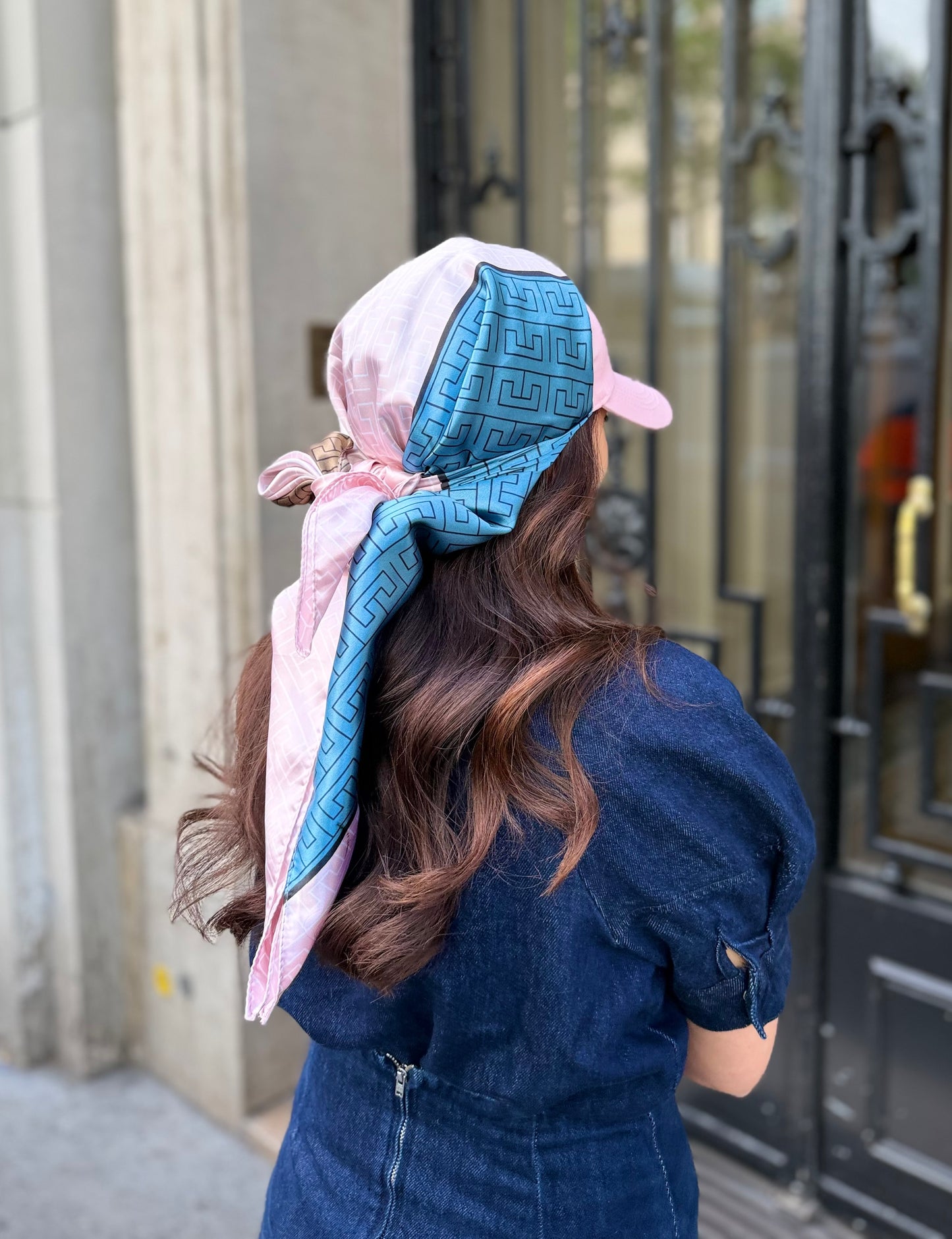 Casquette Foulard RM Beige Pink