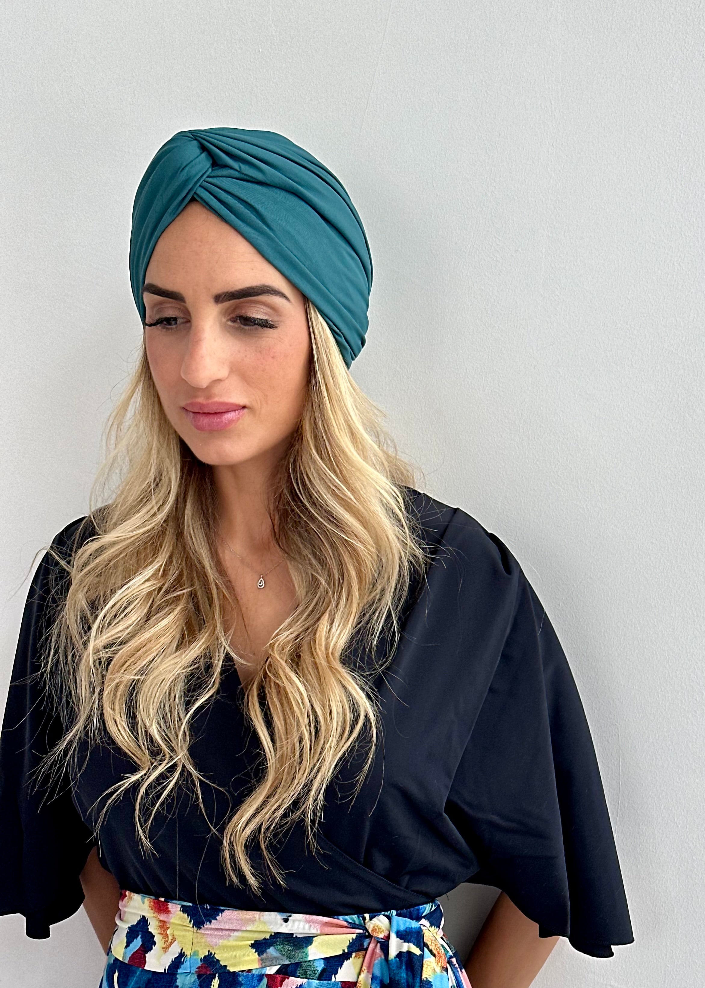 Turban Maillot Lycra Vert