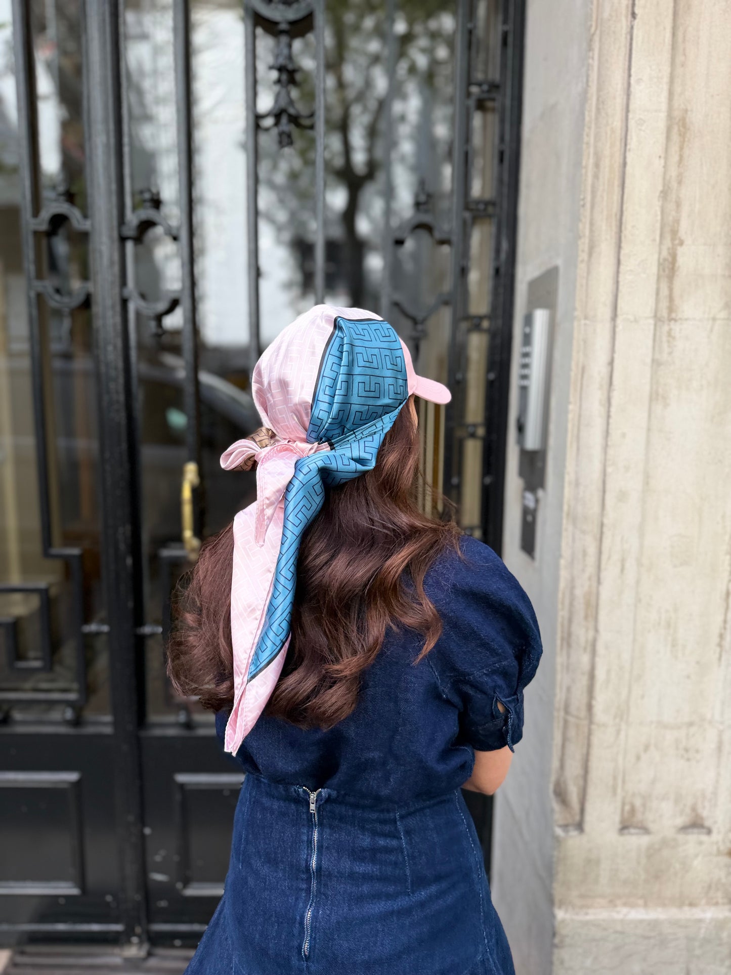 Casquette Foulard RM Beige Pink