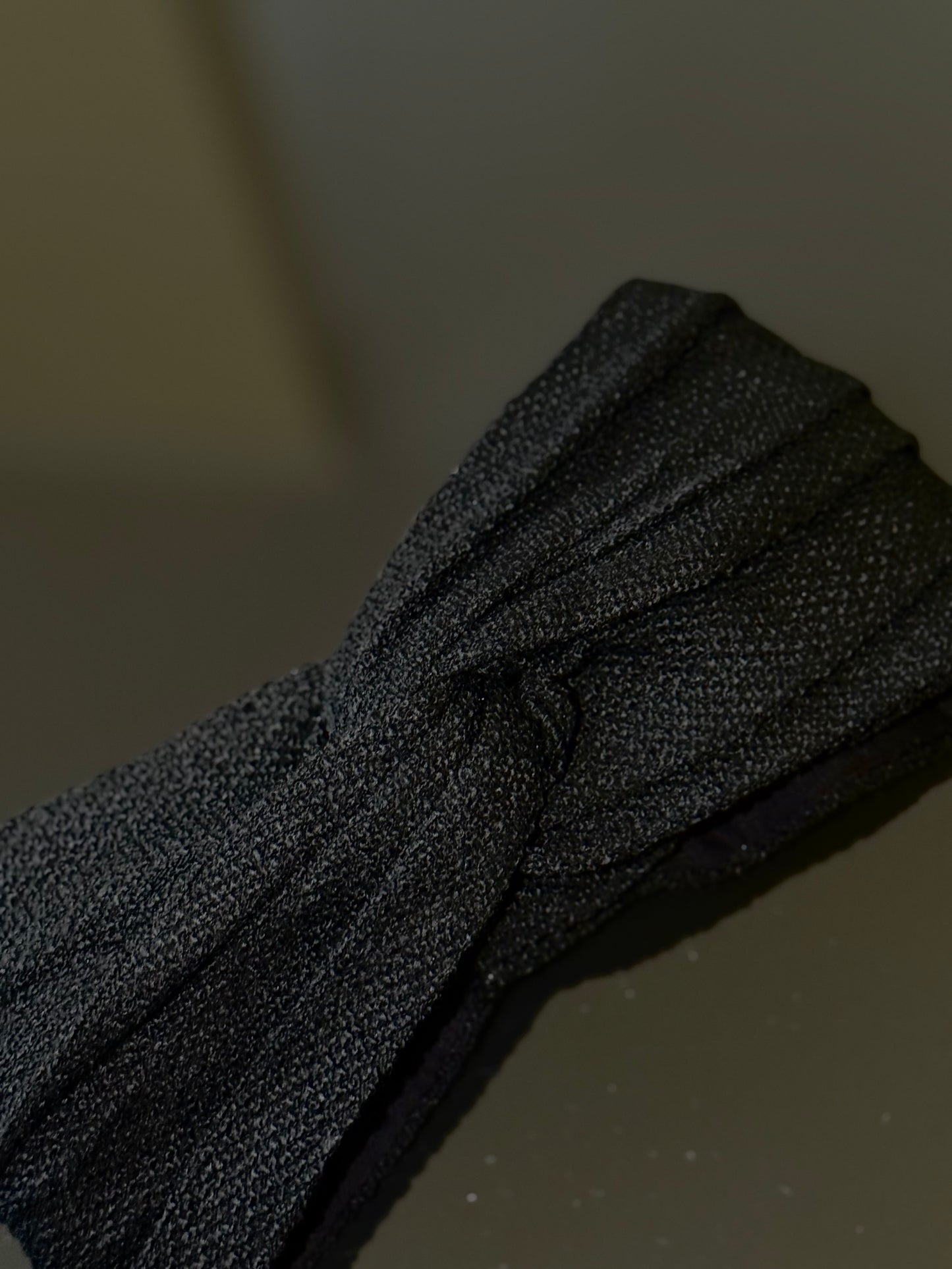 Turban tweed noir