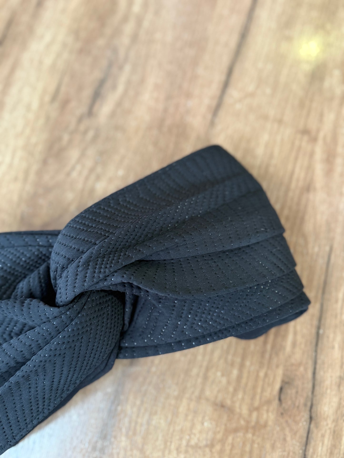 Turban Noir 3D motif Noir