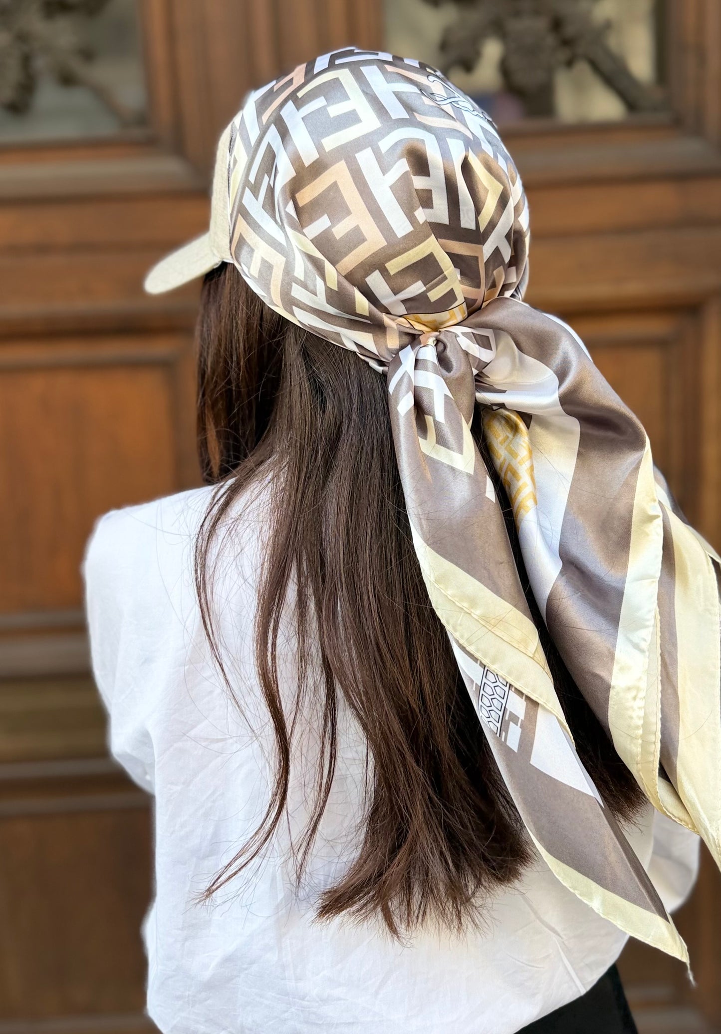 Casquette Foulard RM Beige