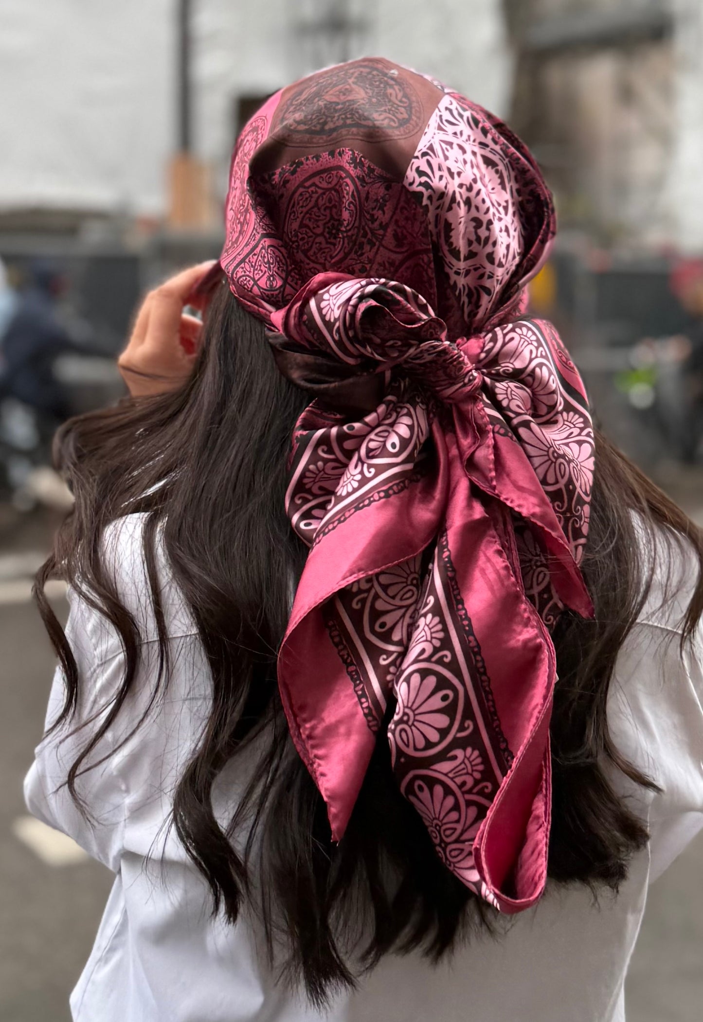 Casquette Foulard rouge bordeaux
