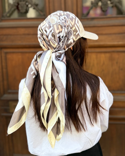 Casquette Foulard RM Beige