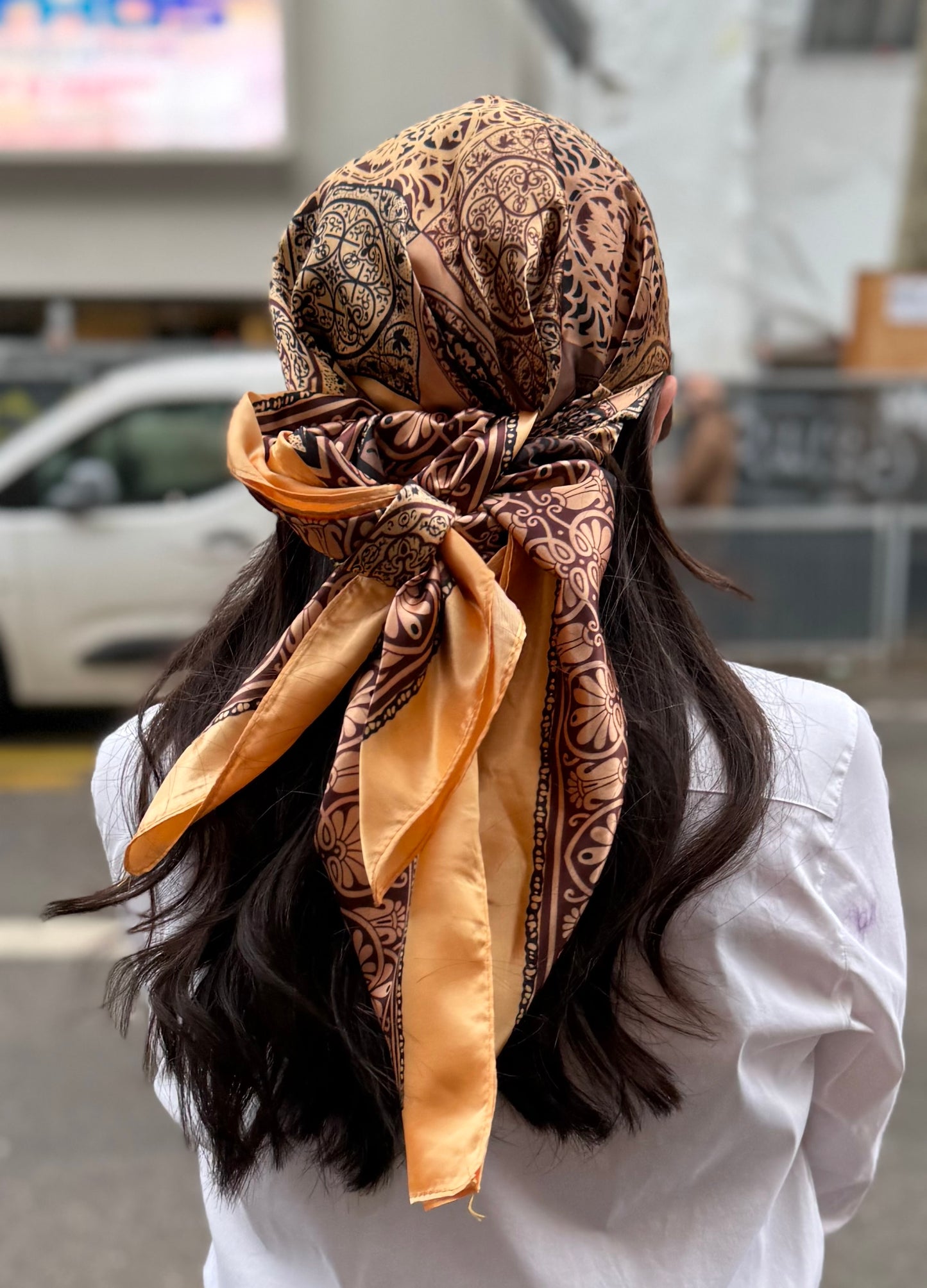 Casquette Foulard Camel