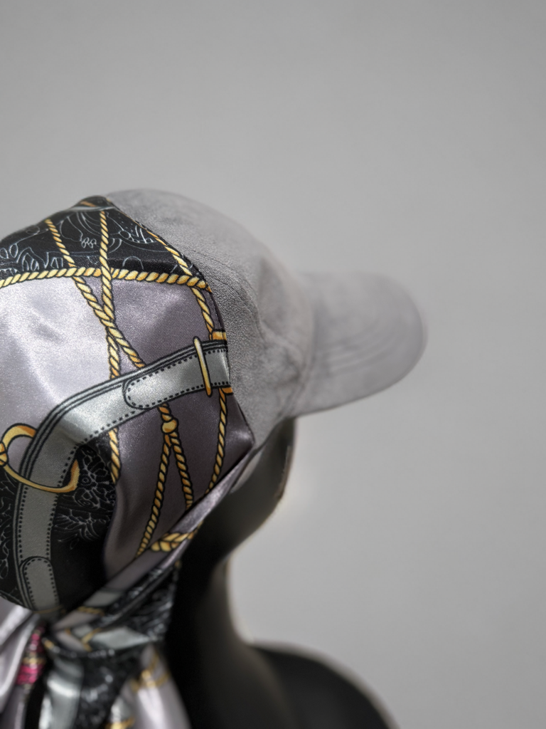 Casquette Foulard Gris