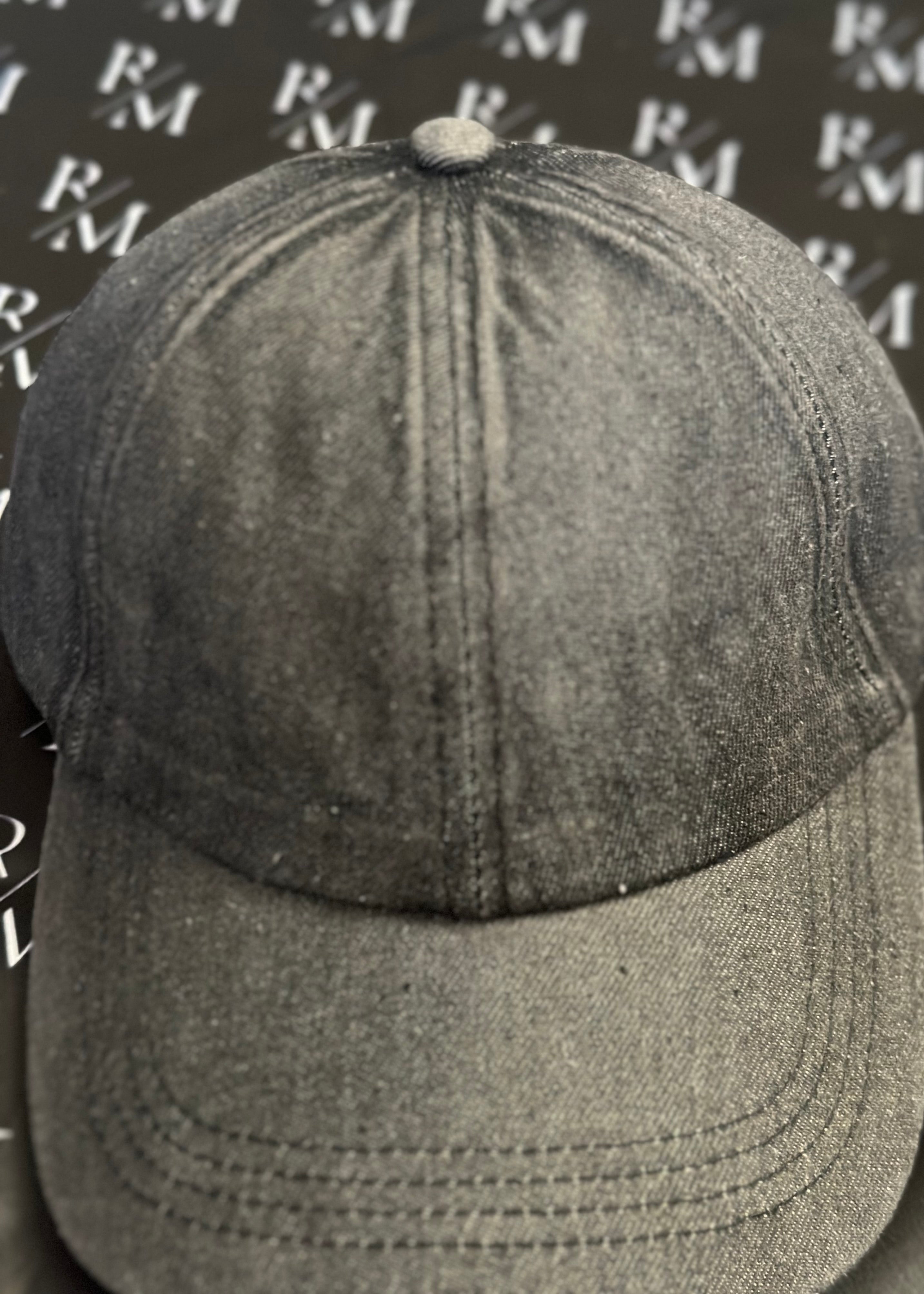 Casquette jean Noir