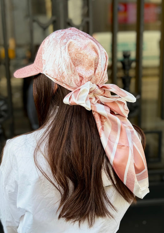 Casquette Foulard RM Rose
