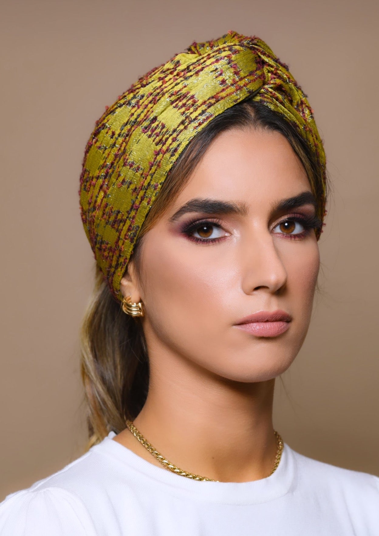 Turban Carreau Jaune