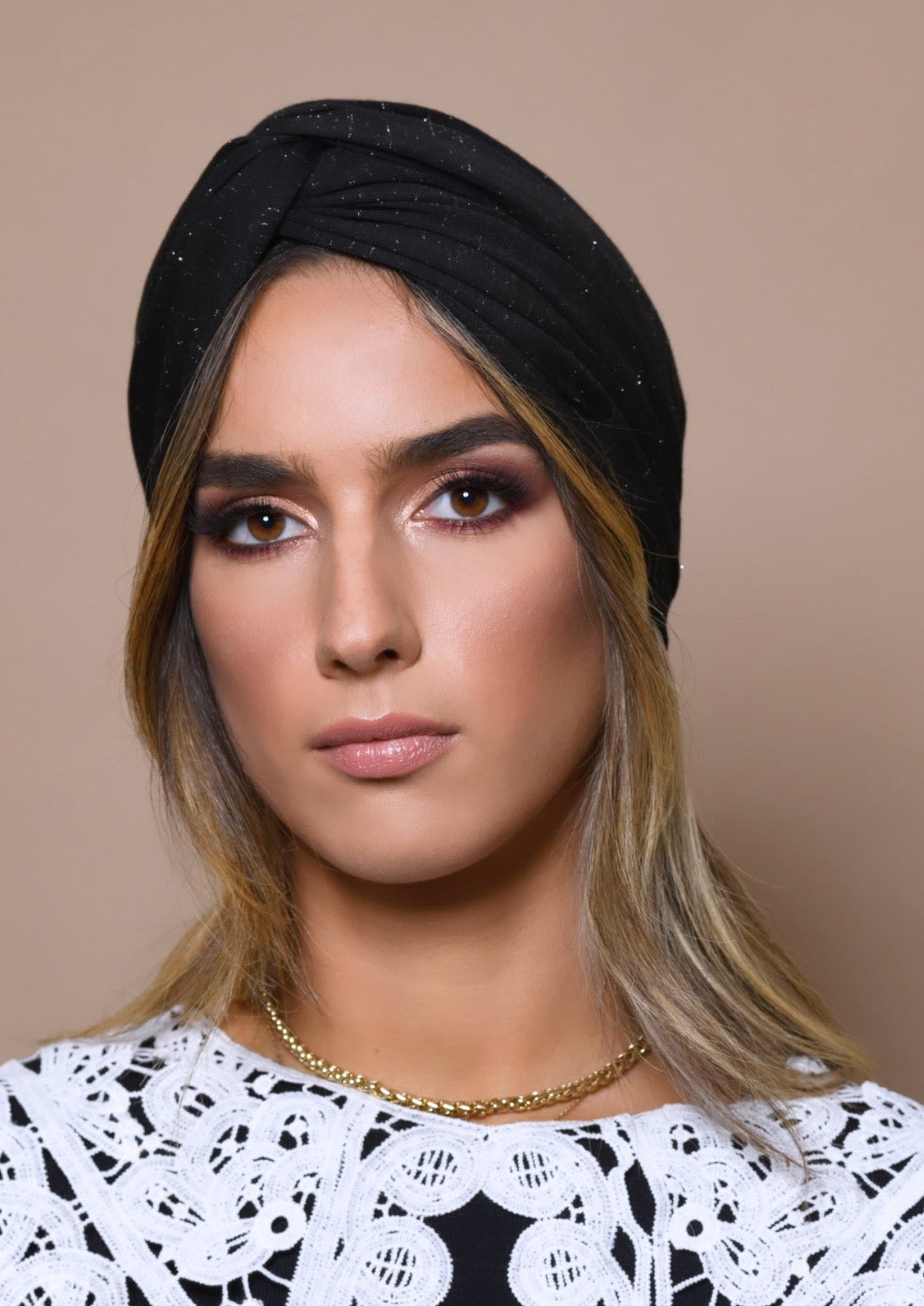 Turban Coton Noir