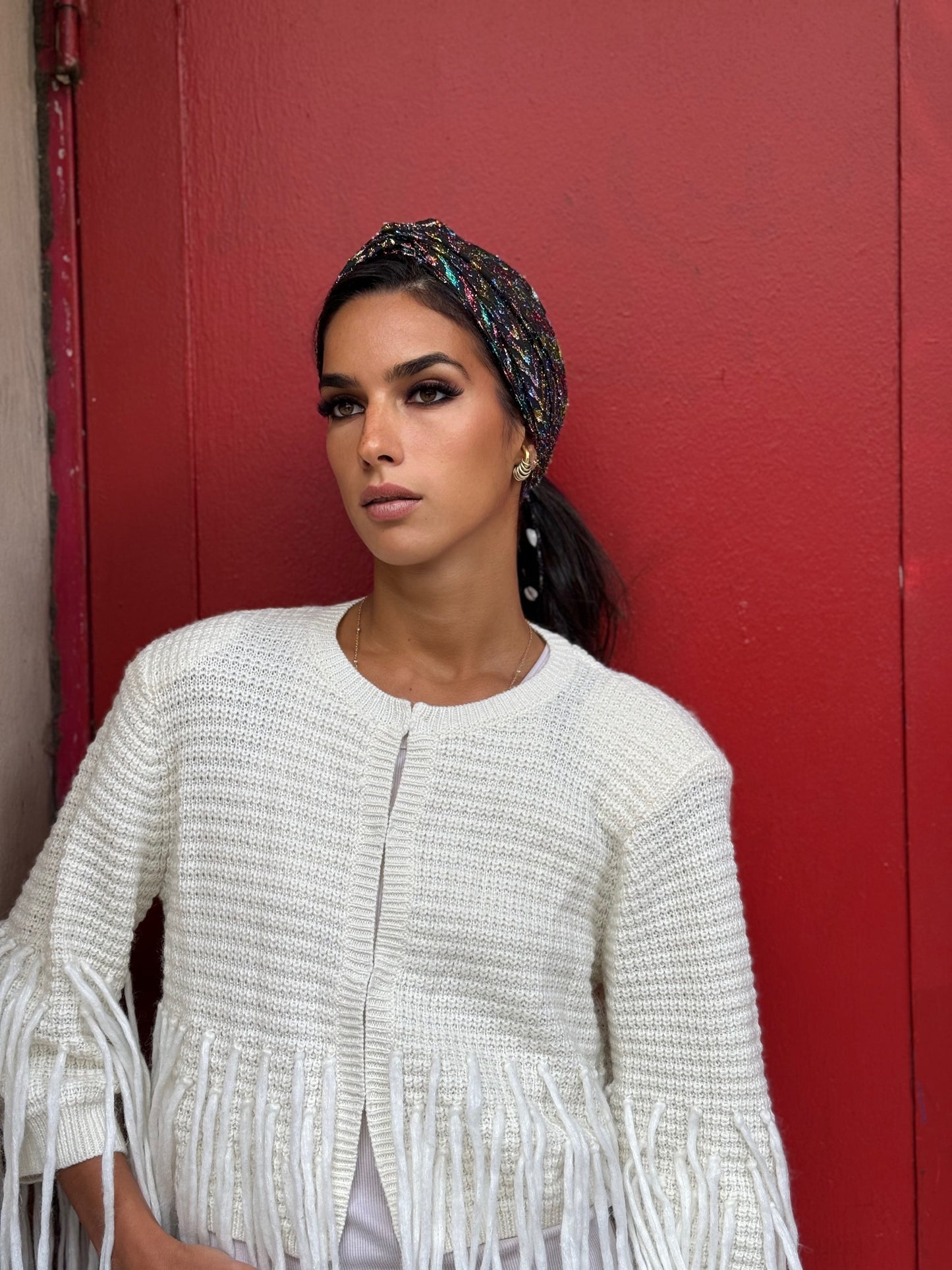 turban brillant motif multi